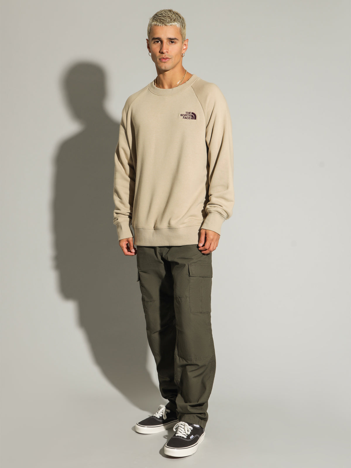The North Face Sim Logo Crew | Flax