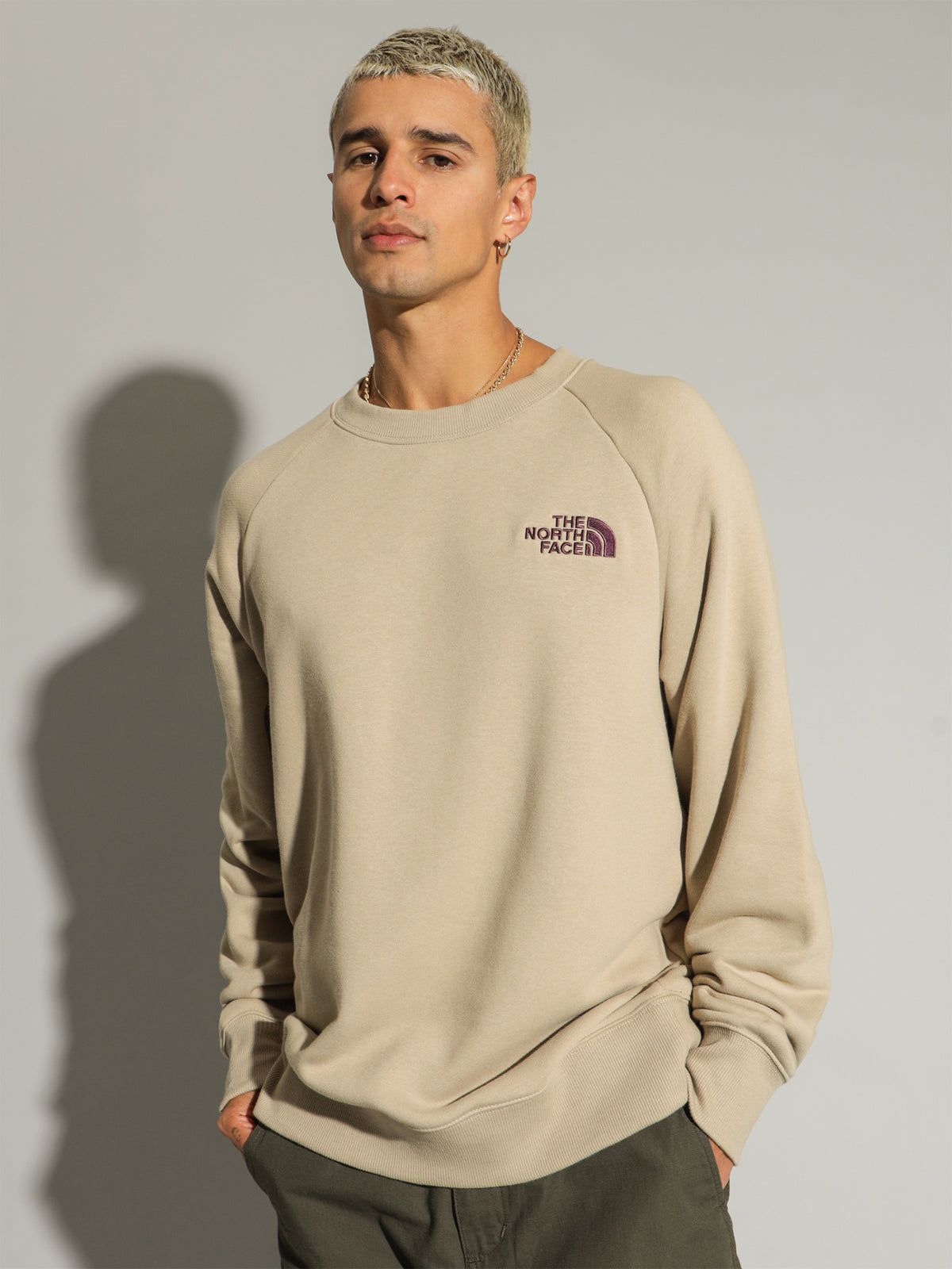 The North Face Sim Logo Crew | Flax