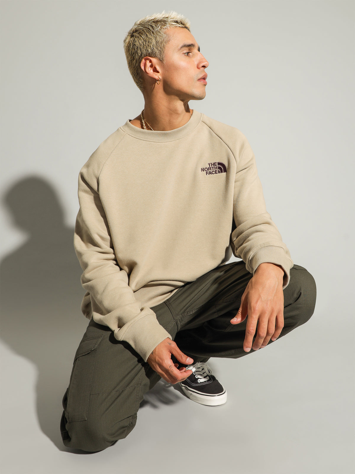The North Face Sim Logo Crew | Flax