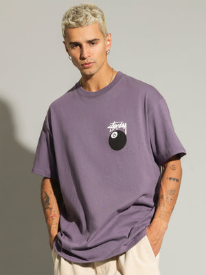 8 Ball Heavyweight T-Shirt in Vintage Grape - Glue Store