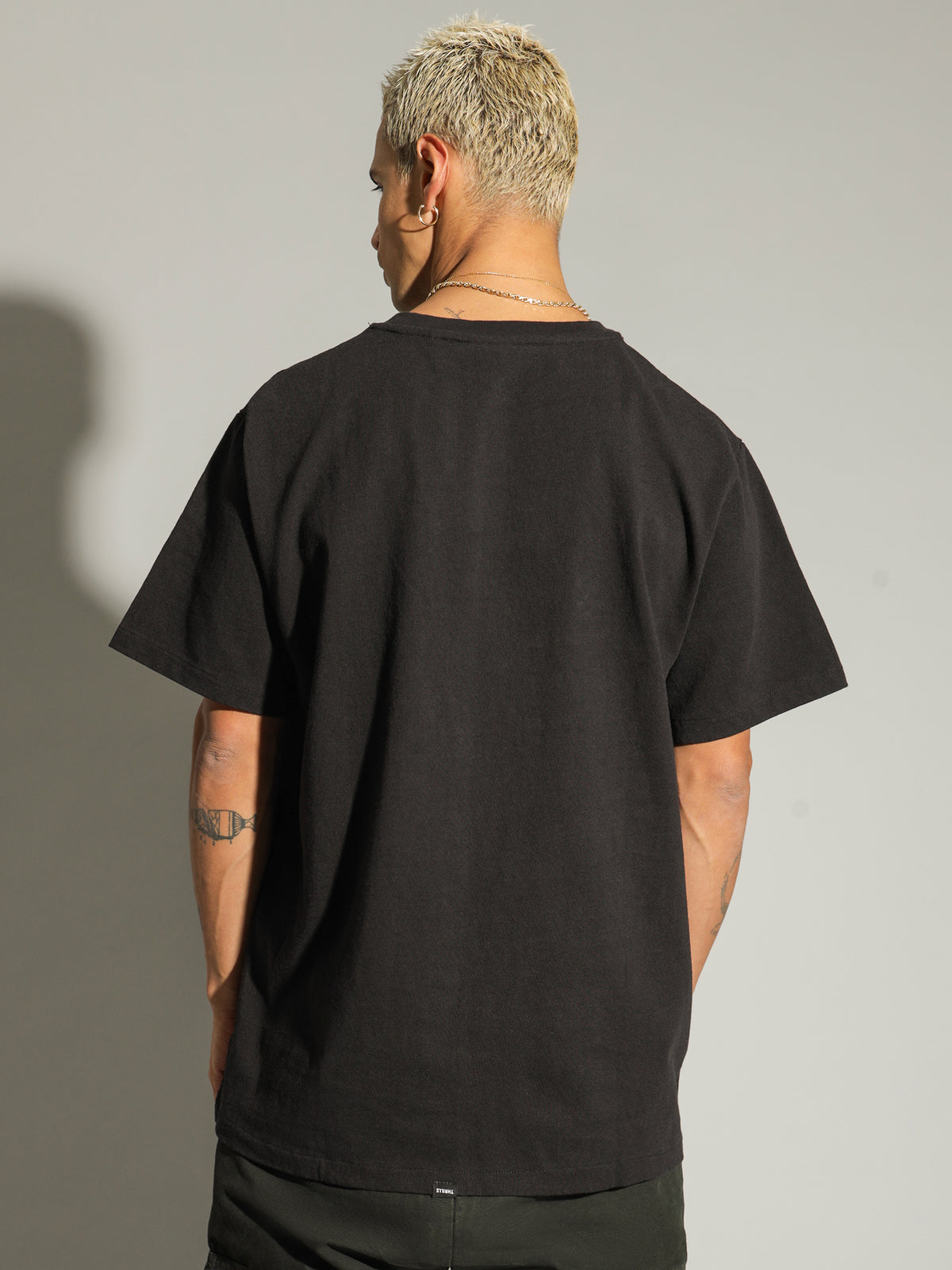 Turbulent Merch Fit T-Shirt in Black