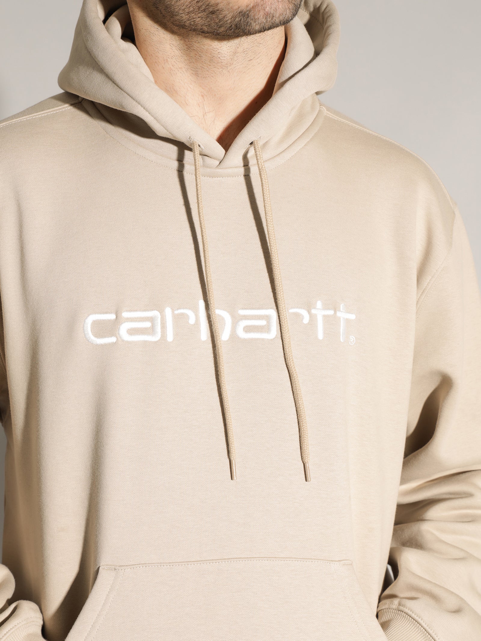 Carhartt Hoodie in Beige - Glue Store