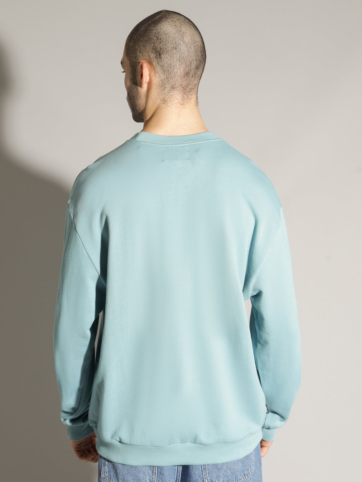 Slouch Crew in Teal