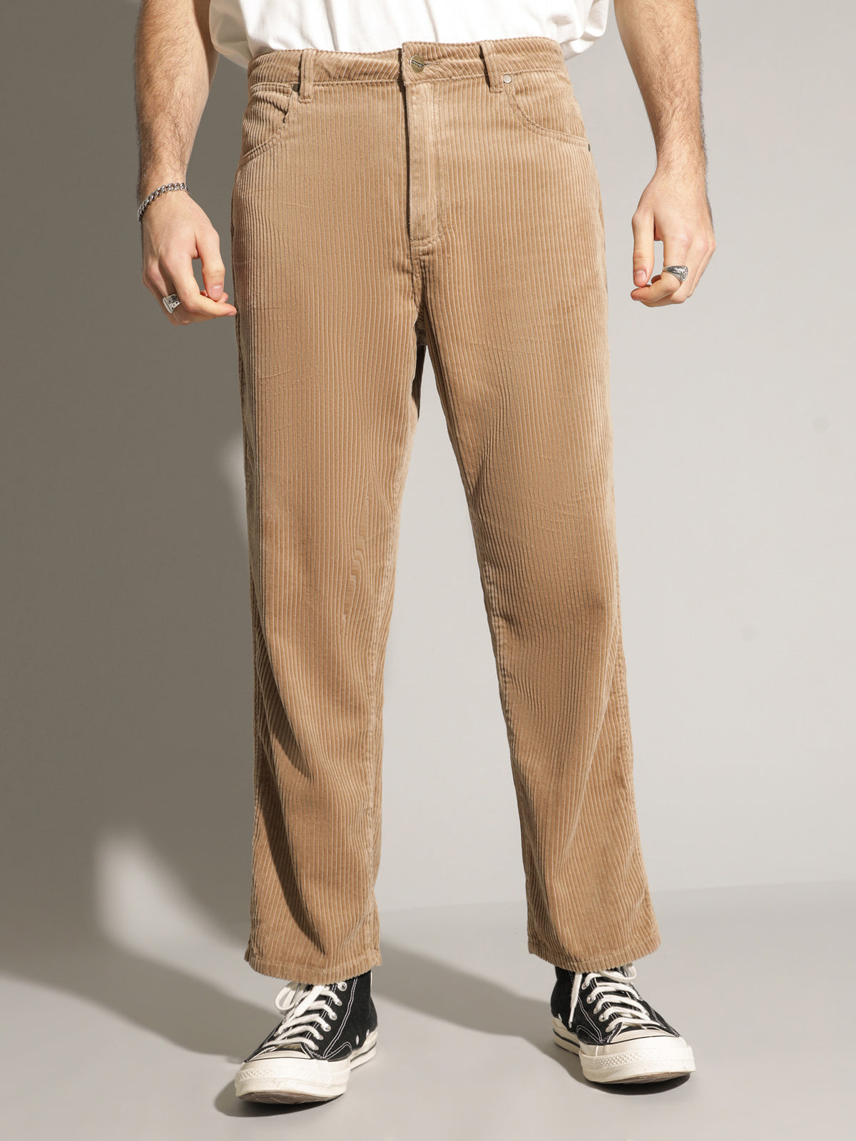 Wrangler Slacker Corduroy Pants | Oatmeal