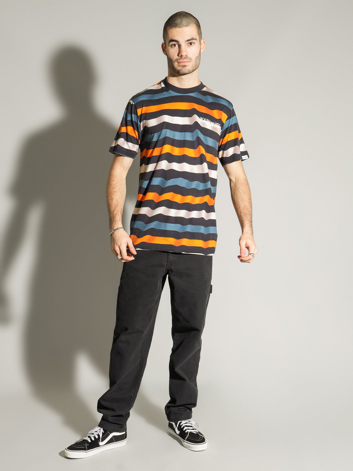 Short Sleeve T-Shirt in Saty Stripe
