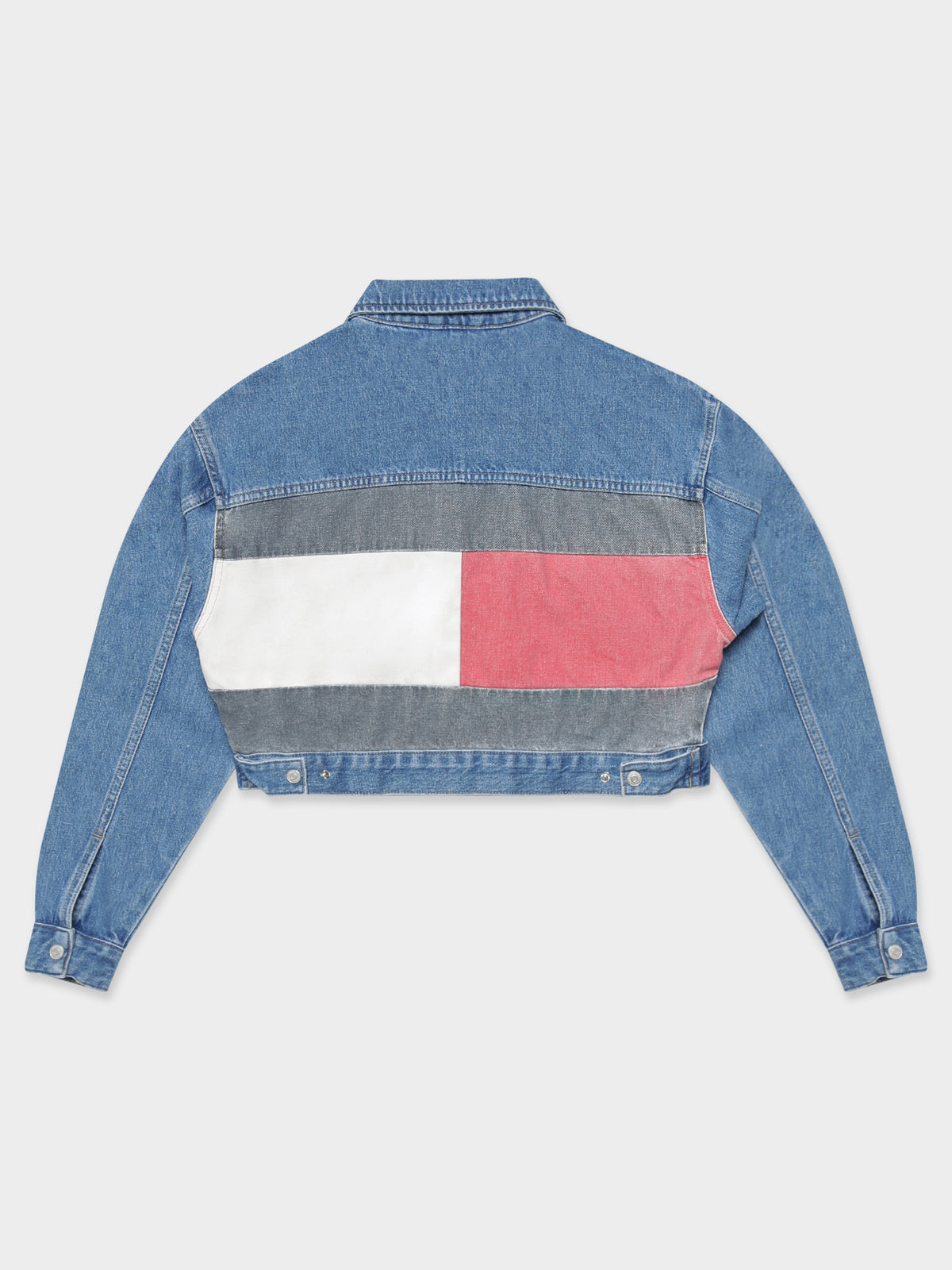 Tommy Hilfiger Cropped Trucker Denim Jacket | Denim Medi