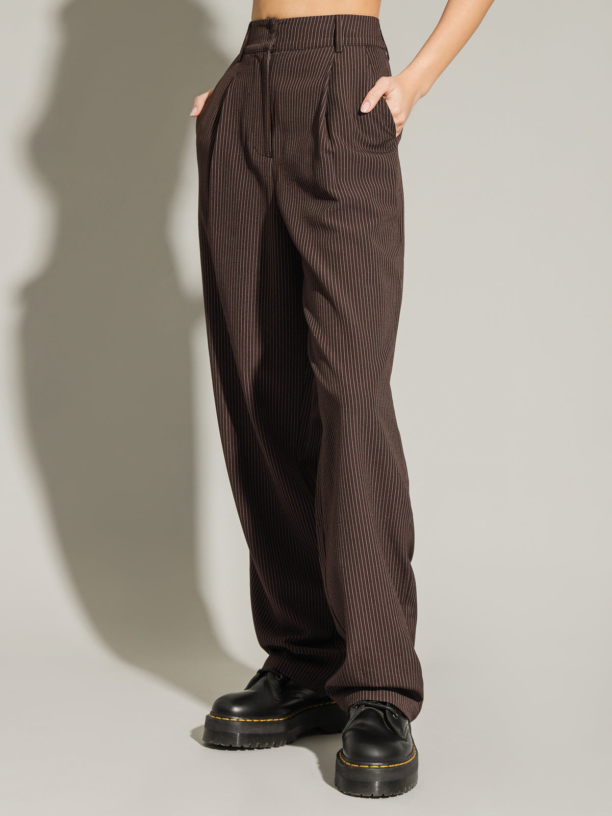 Sonia Tailored Pants in Pinstripe