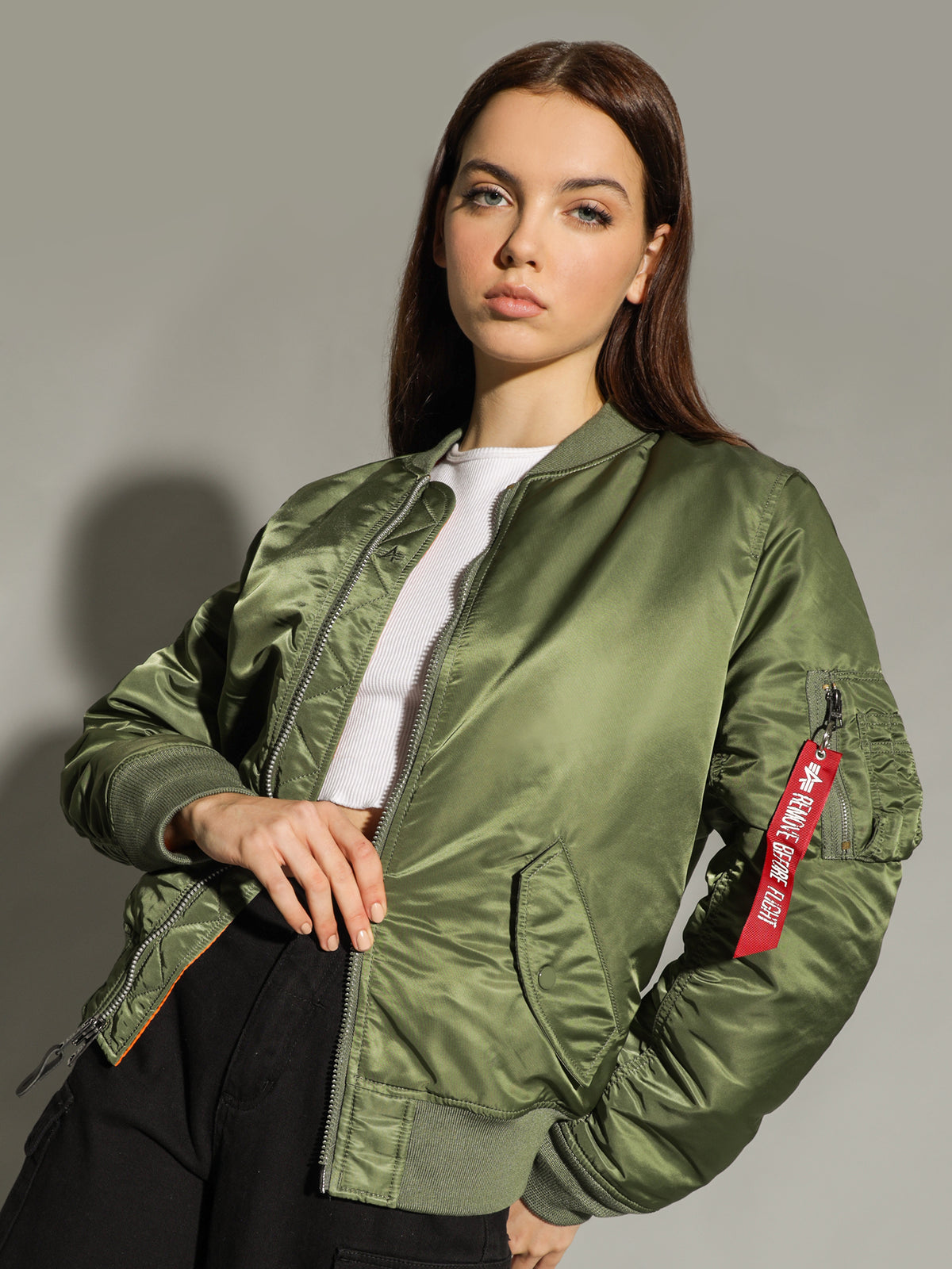 MA-1 Reversible Bomber Jacket in Green
