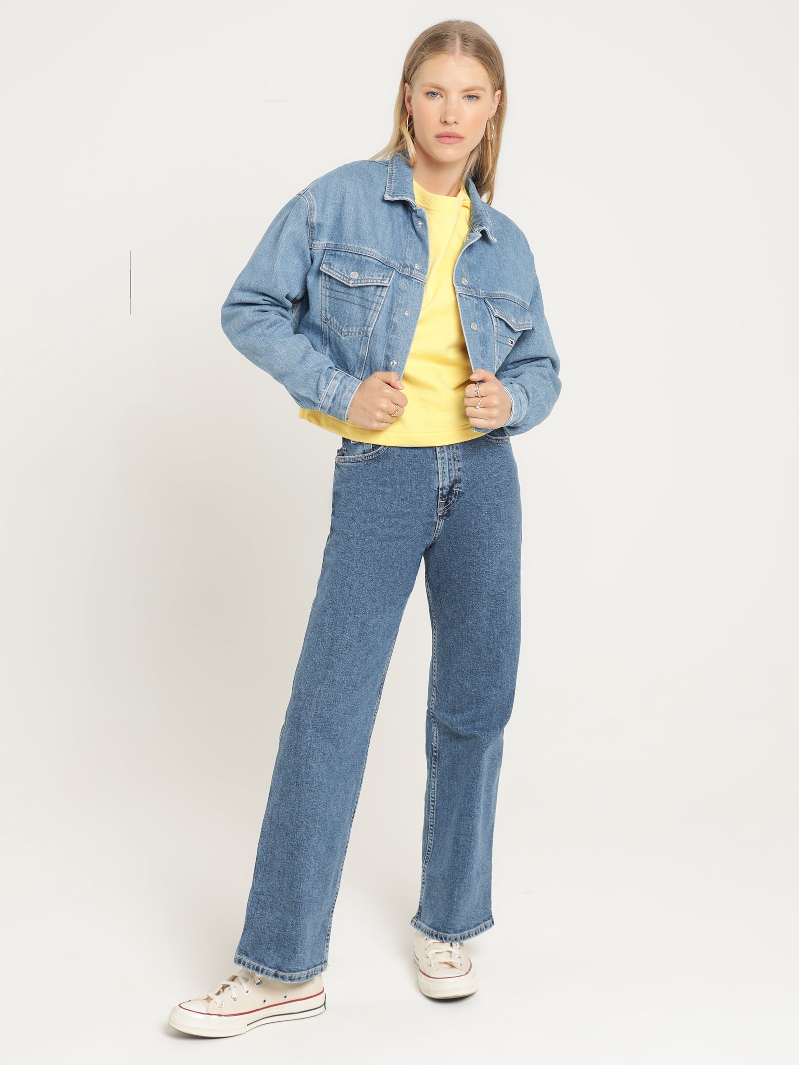 Cropped Trucker Denim Jacket