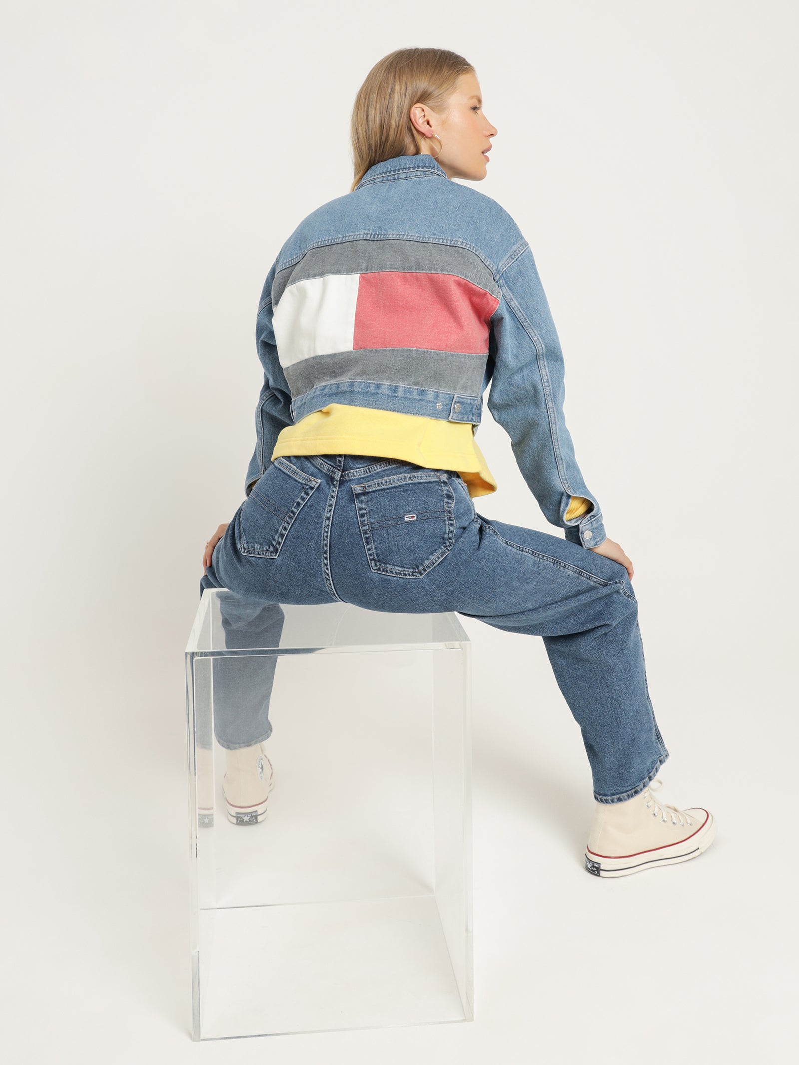 Cropped Trucker Denim Jacket