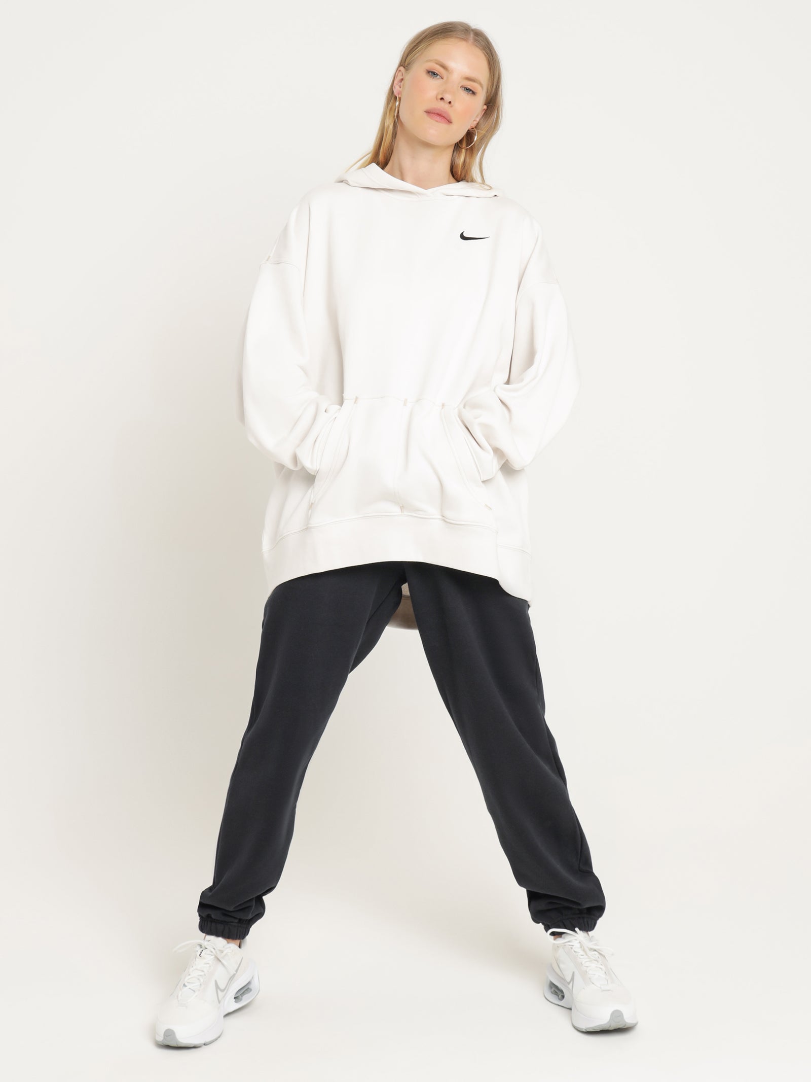 Nike Sportswear Swoosh Fleece Hoodie in Phantom | Glue Store