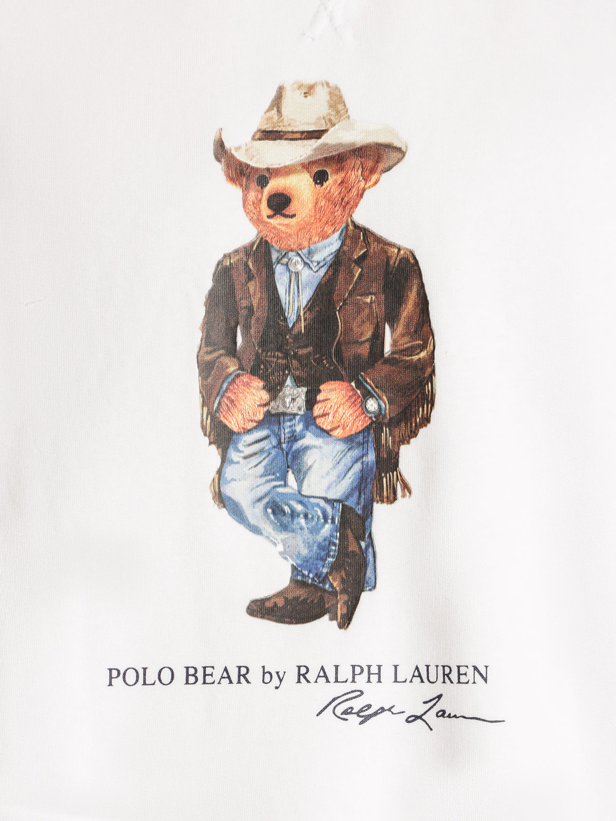 Polo Ralph Lauren Cowboy Bear Crew Sweat | White
