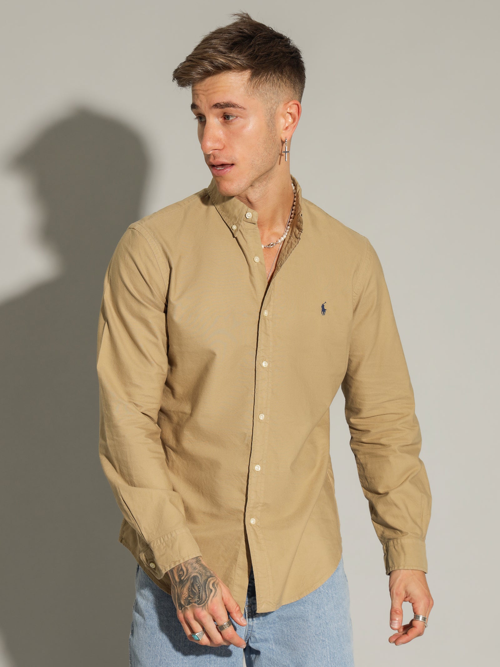 Button Down Slim-Fit Oxford Shirt