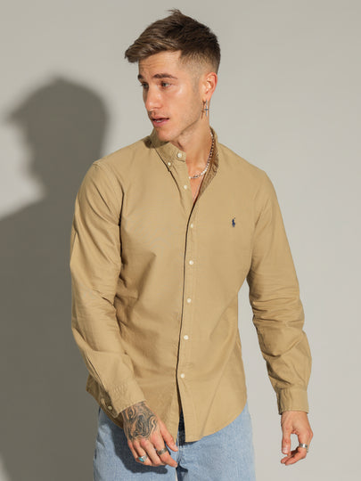 Button Down Slim-Fit Oxford Shirt