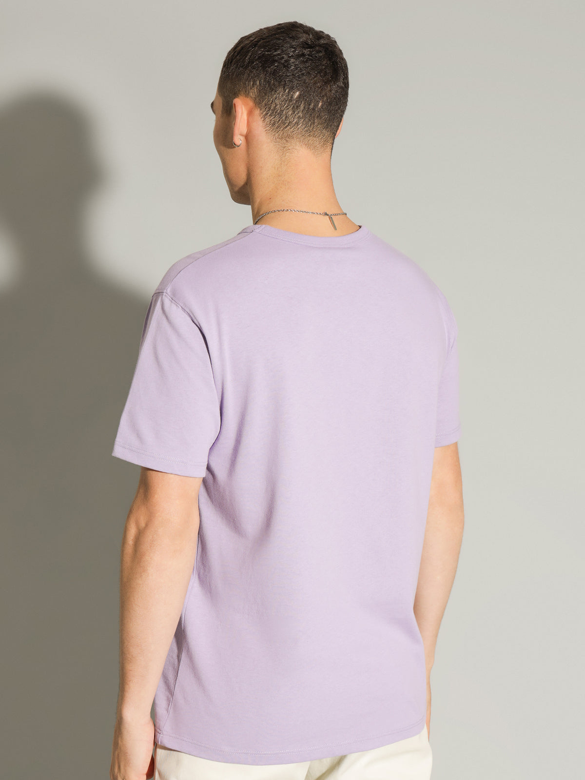 Reverse Weave T-Shirt in Lavender