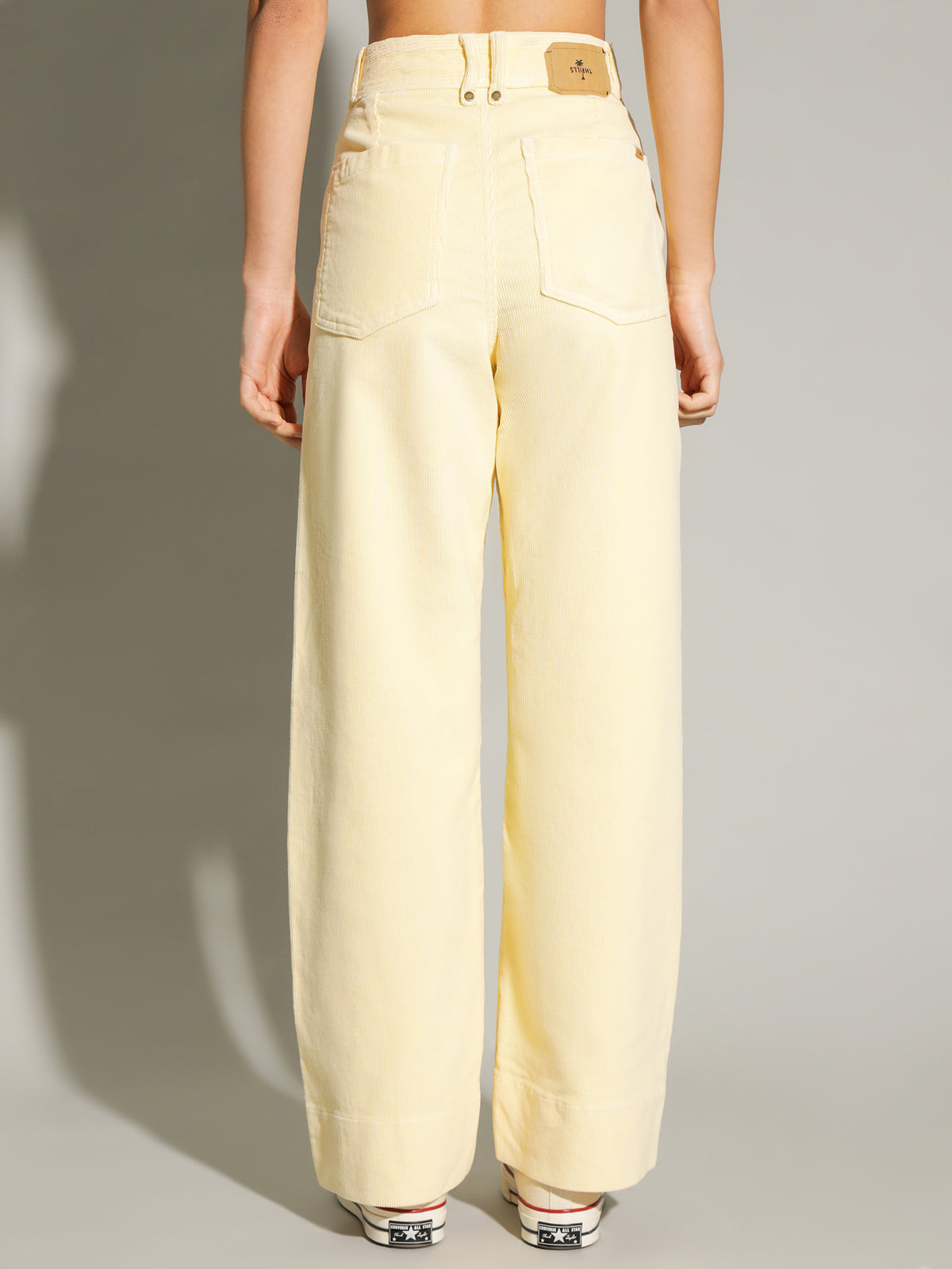 Belle Full Length Cord Pants in Sunlight Yellow
