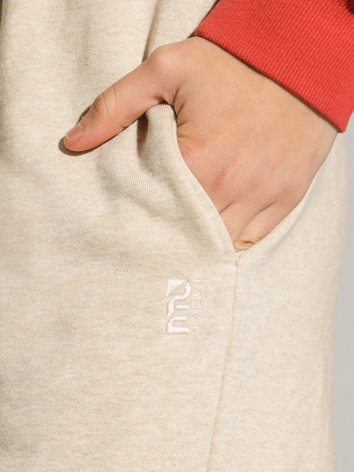 Track Pants in Warm Grey Marle