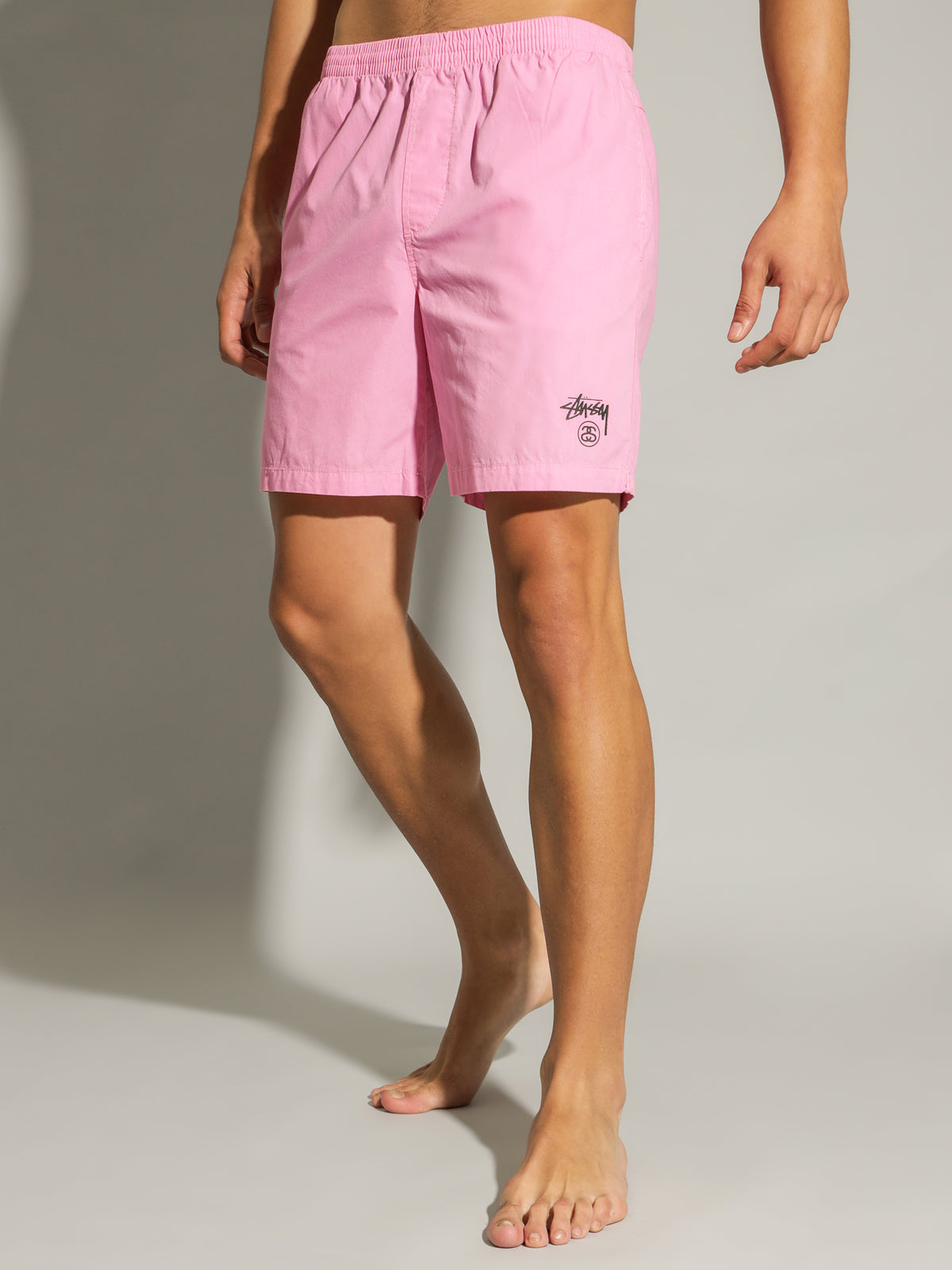 Basic Stock Beach Shorts in Lemonade