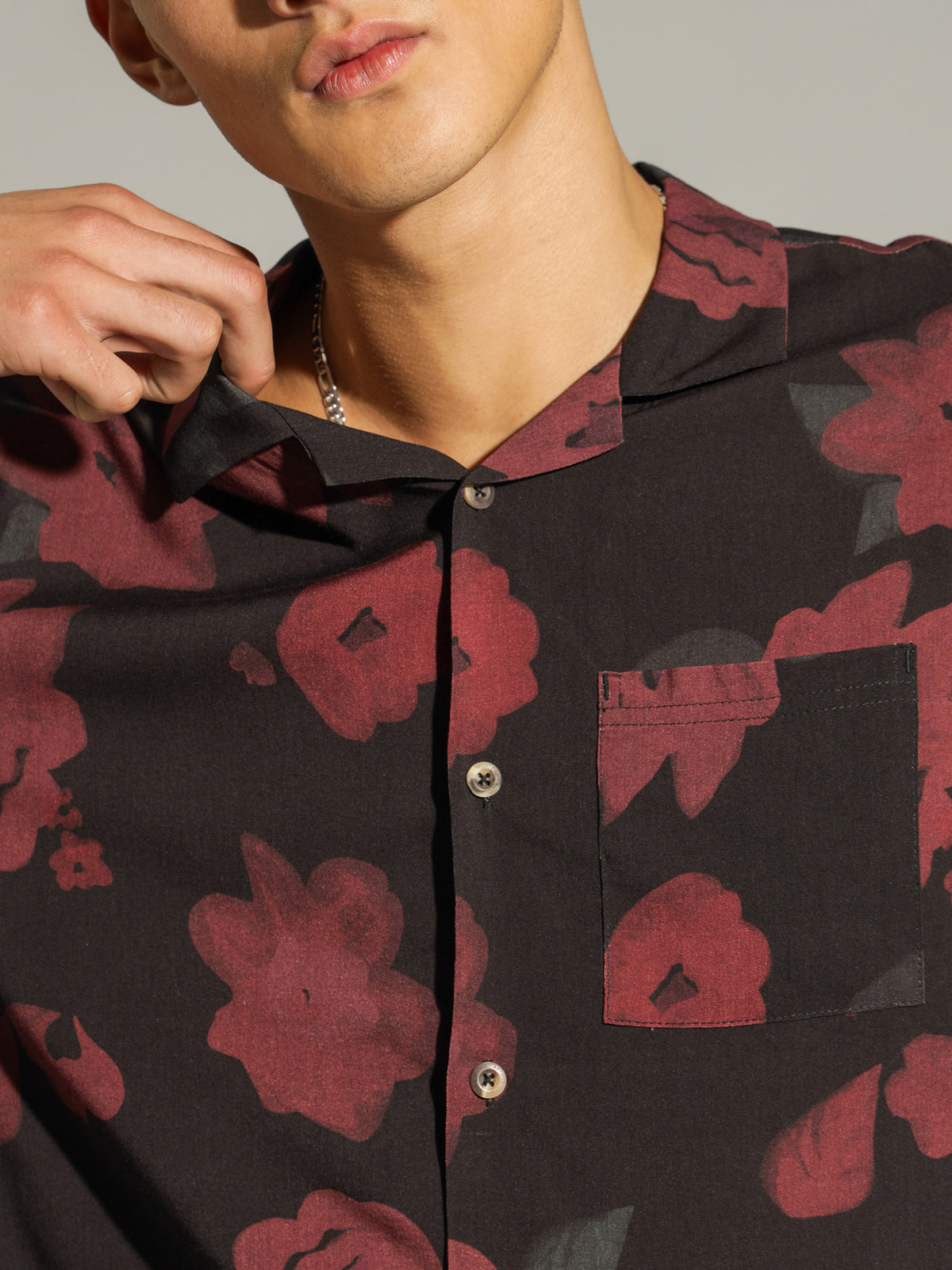 Pablo Shirt in Red Rose