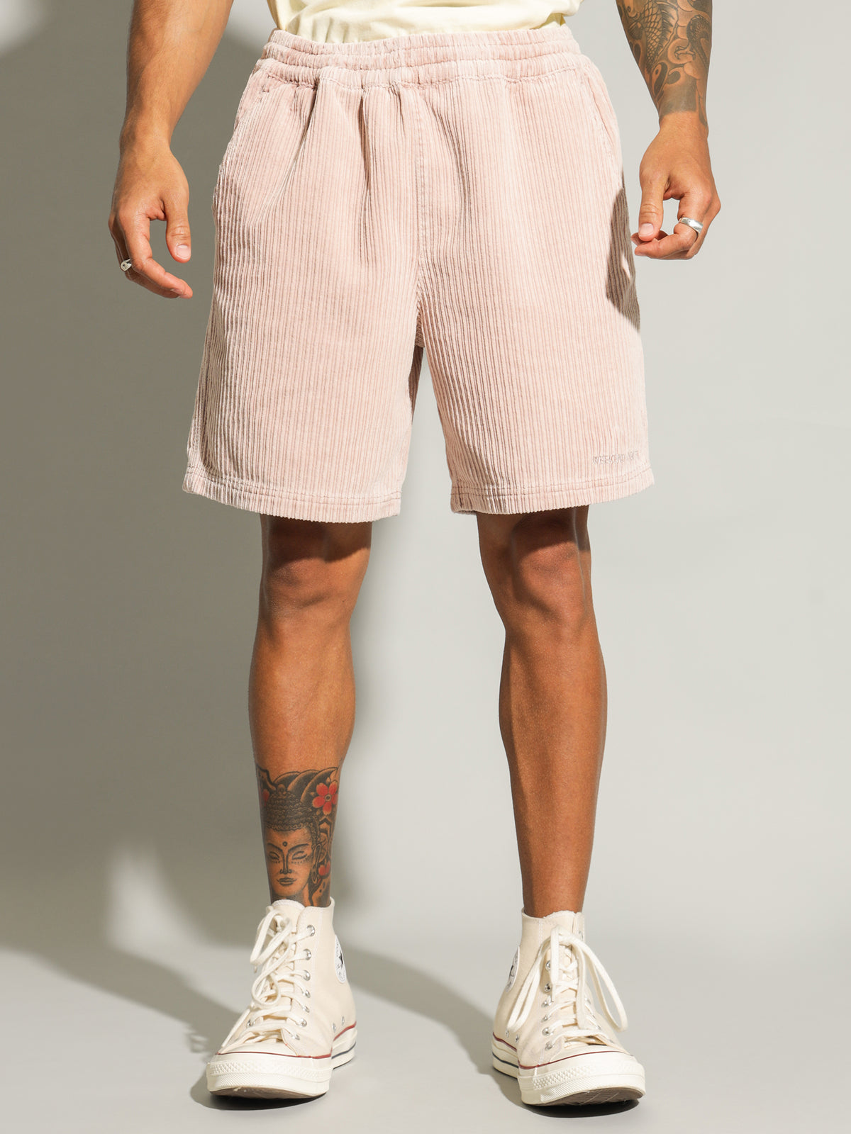 Manic Cord Shorts in Cosmetic Pink