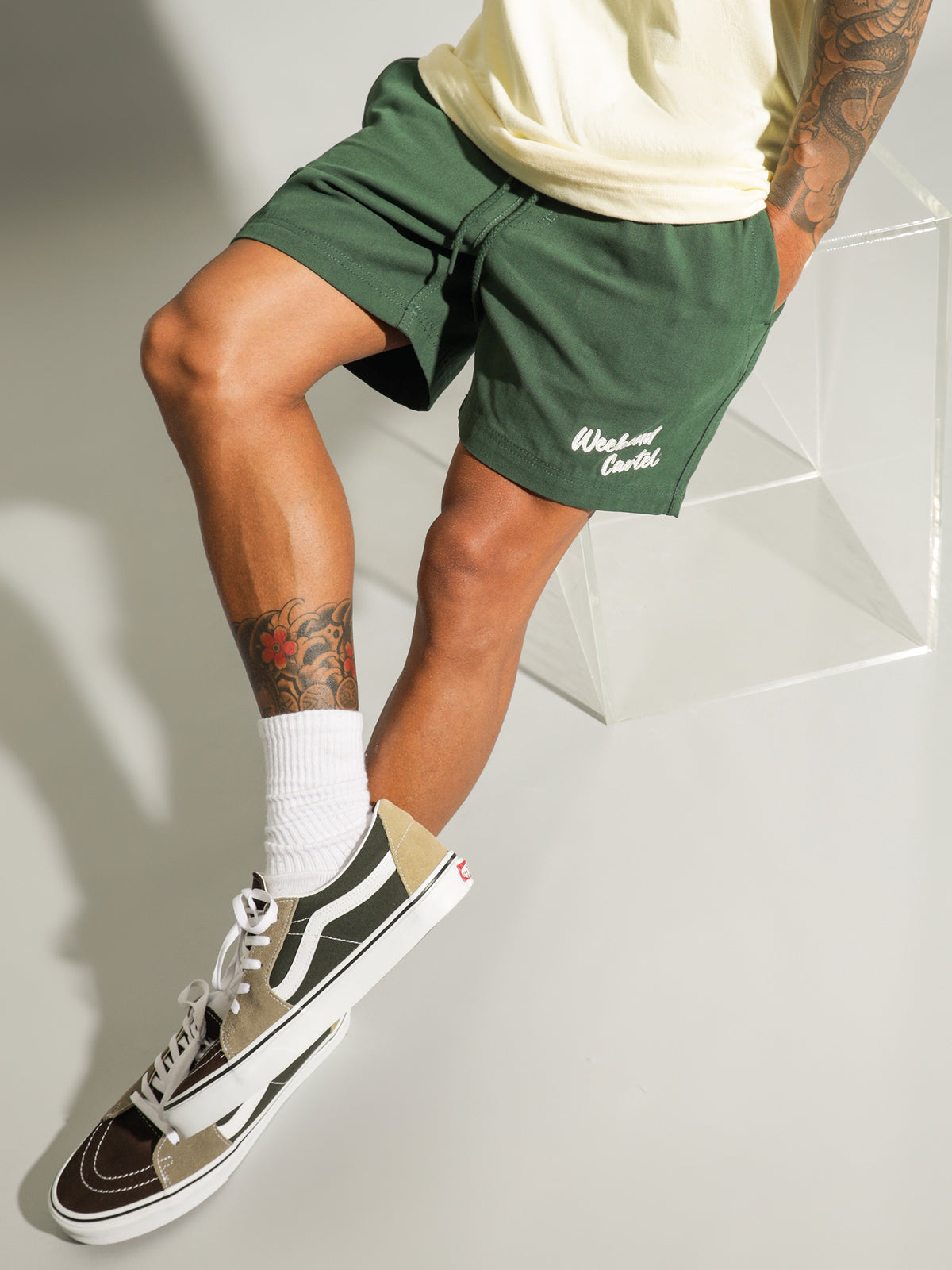 Leisure Shorts in Forest Green