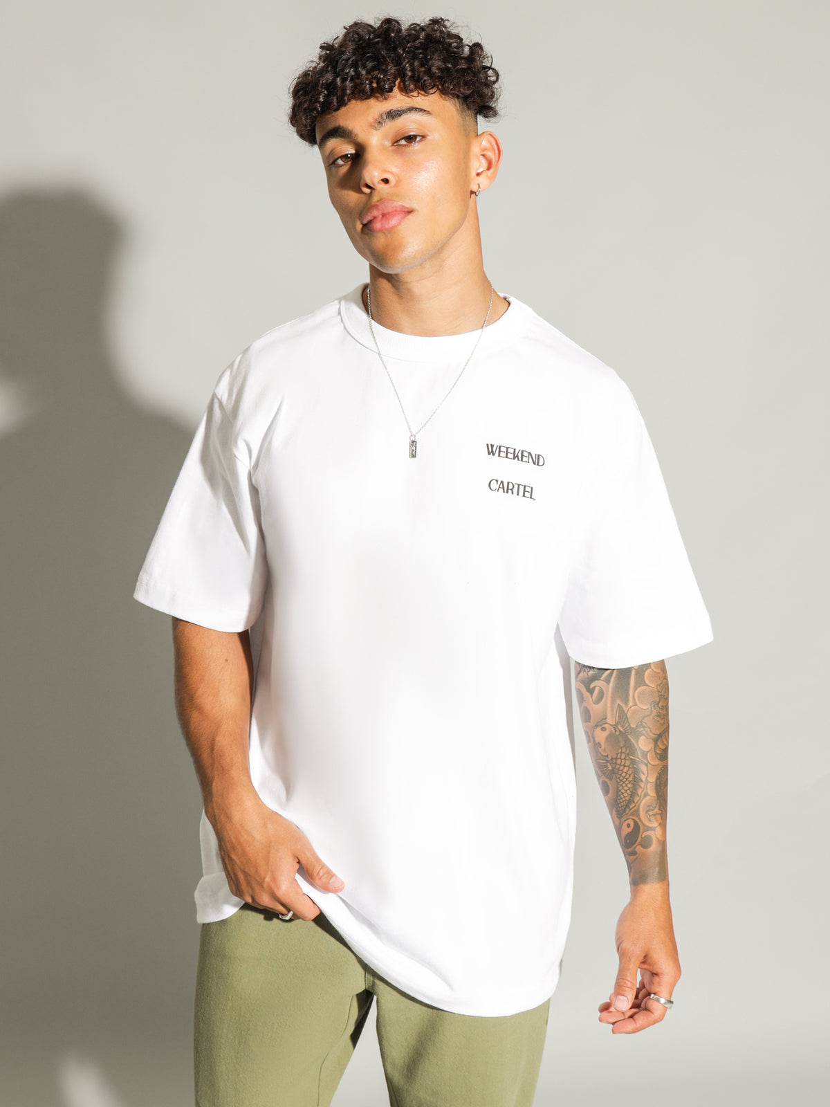 Photographic T-Shirt in White