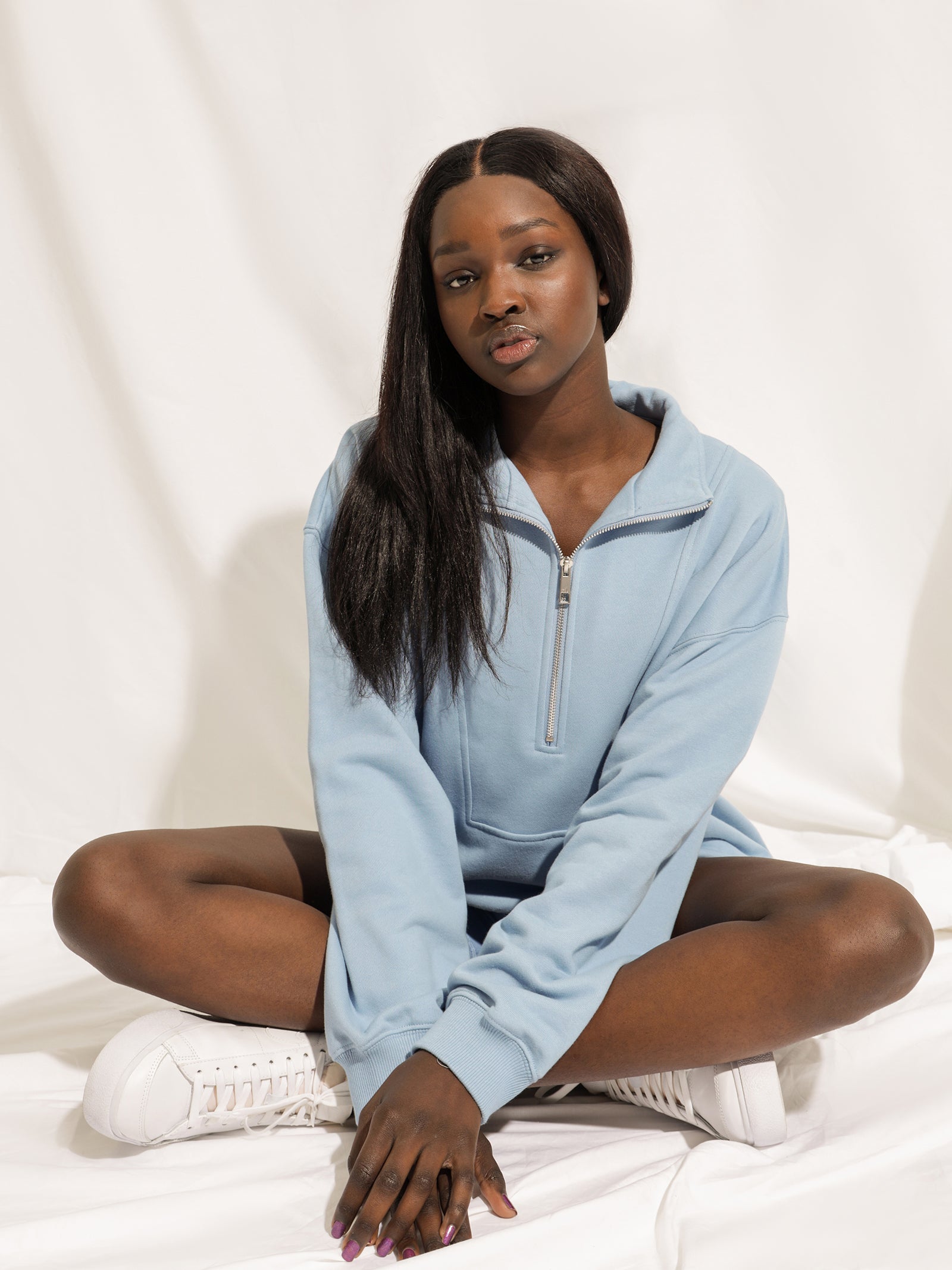 Nude Active Quarter Zip Sweater