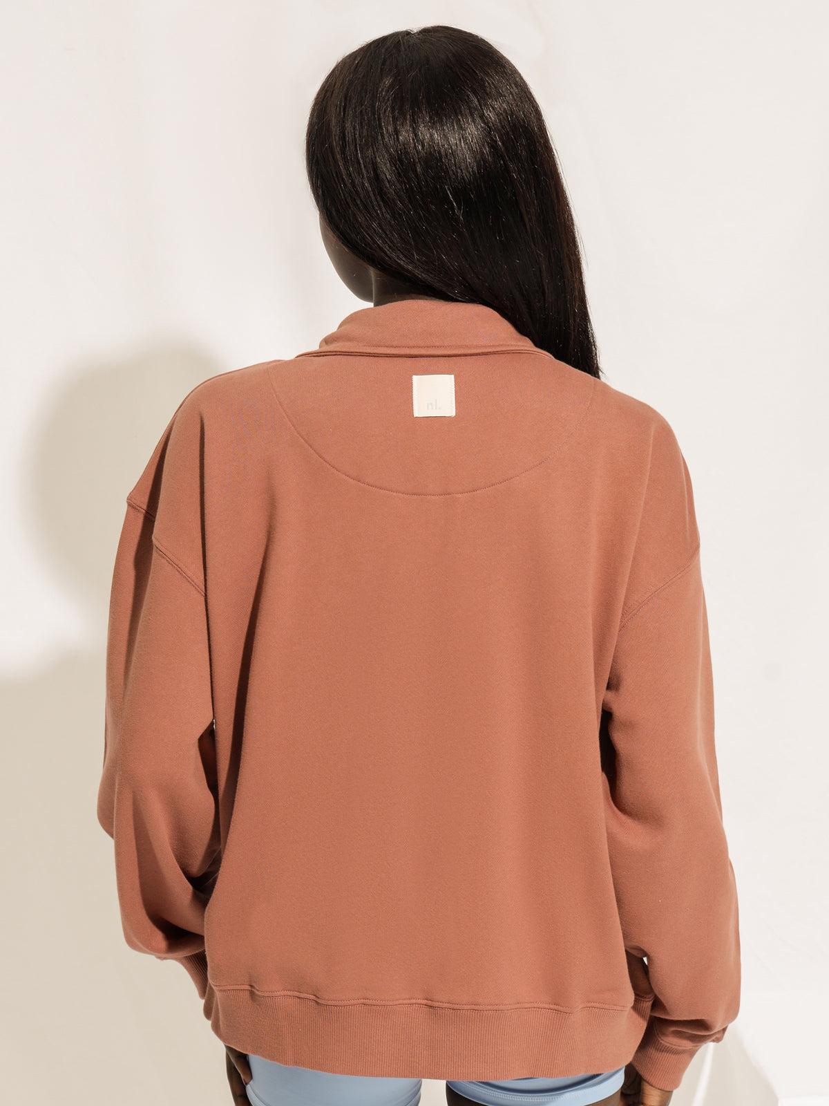 Nude Active Contrast Sweater in Rosewood