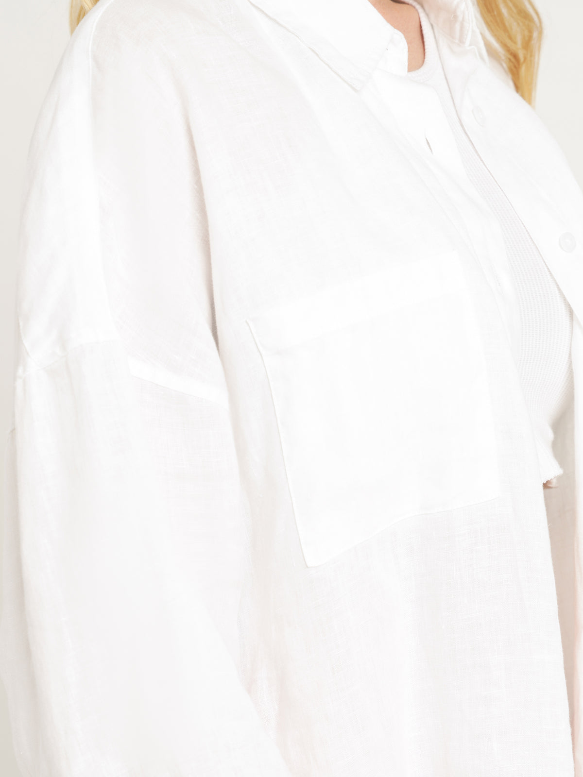 Lounge Heritage Linen Shirt in White