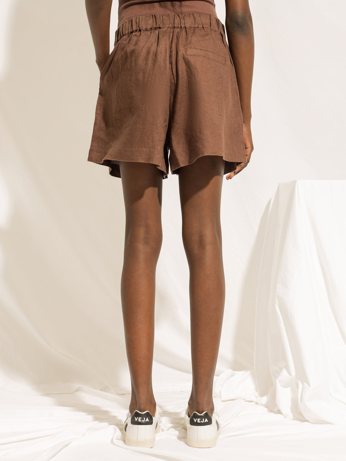 Nude Lucy Rynn Linen Shorts | Cacao
