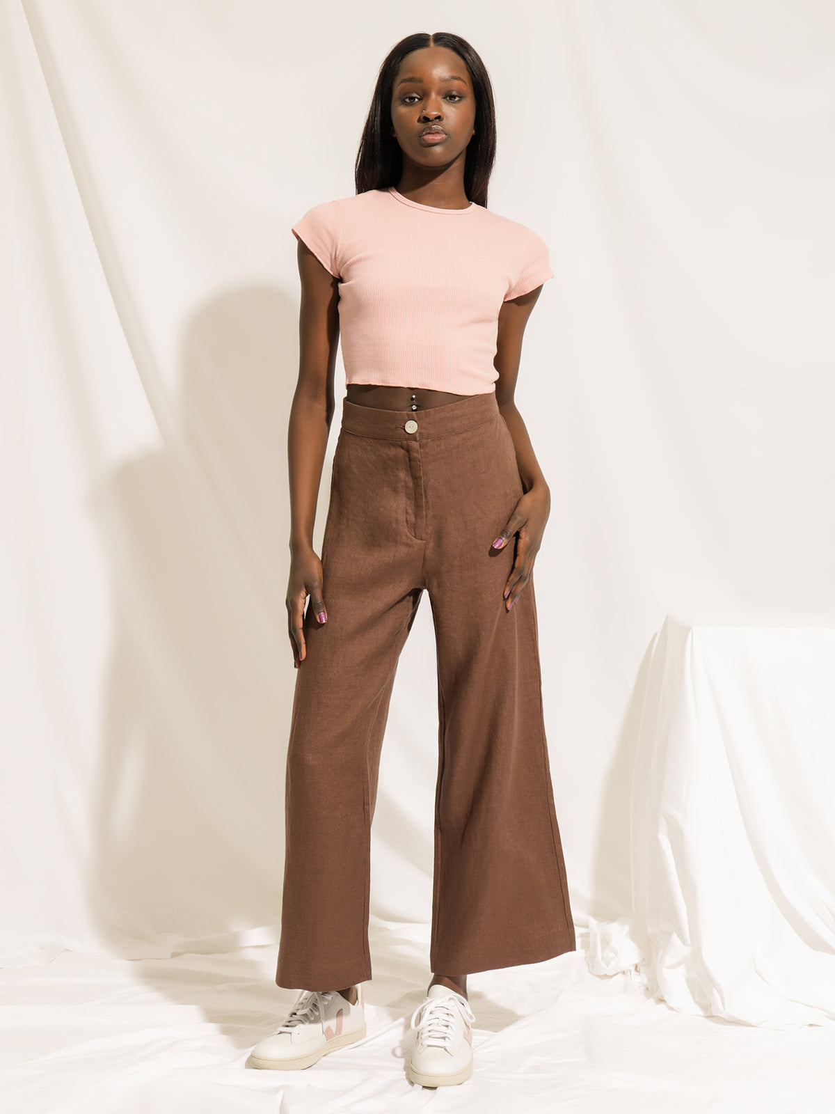 Nude Lucy Rynn Linen Pants | Cacao