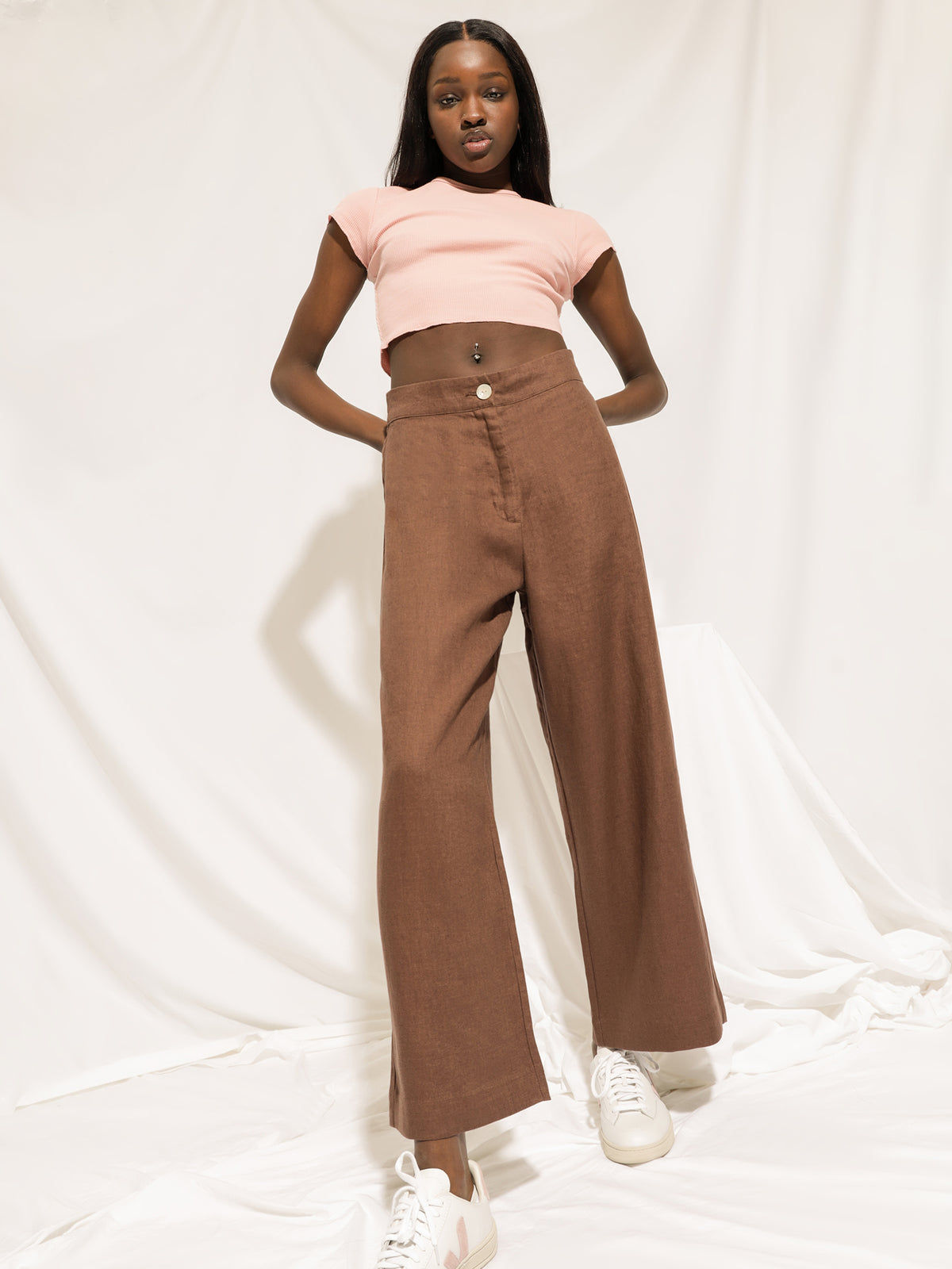 Nude Lucy Rynn Linen Pants | Cacao