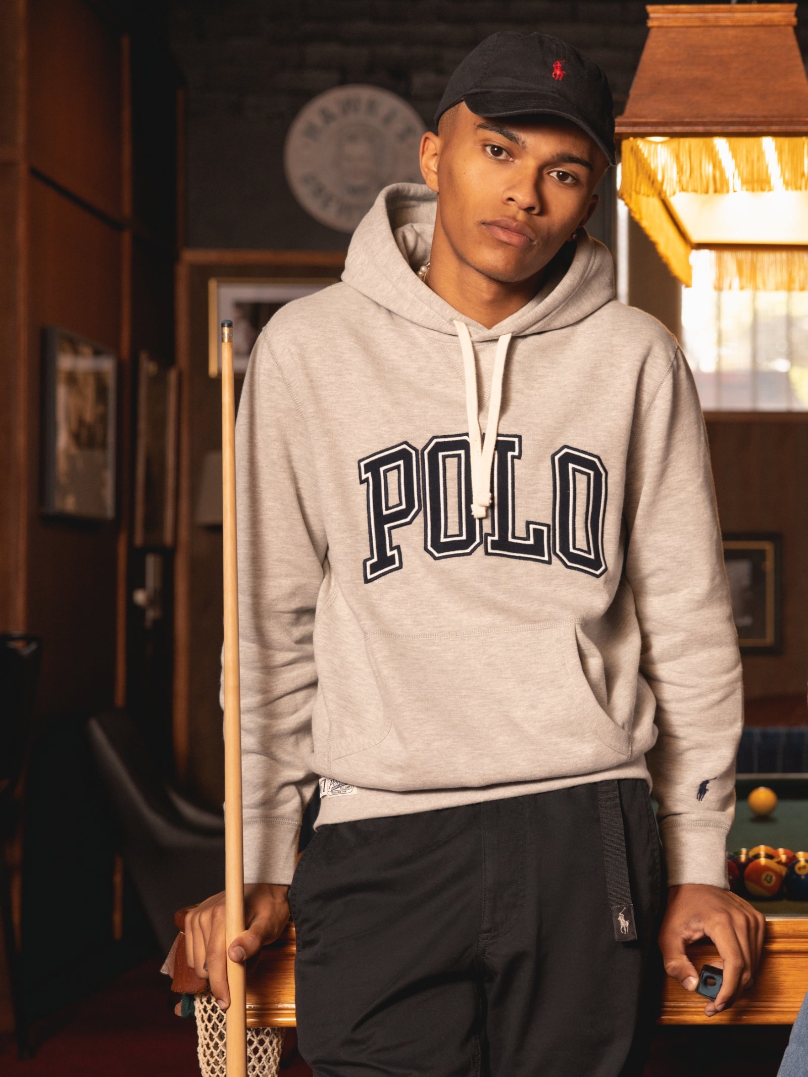 RL Applique Hooded Fleece