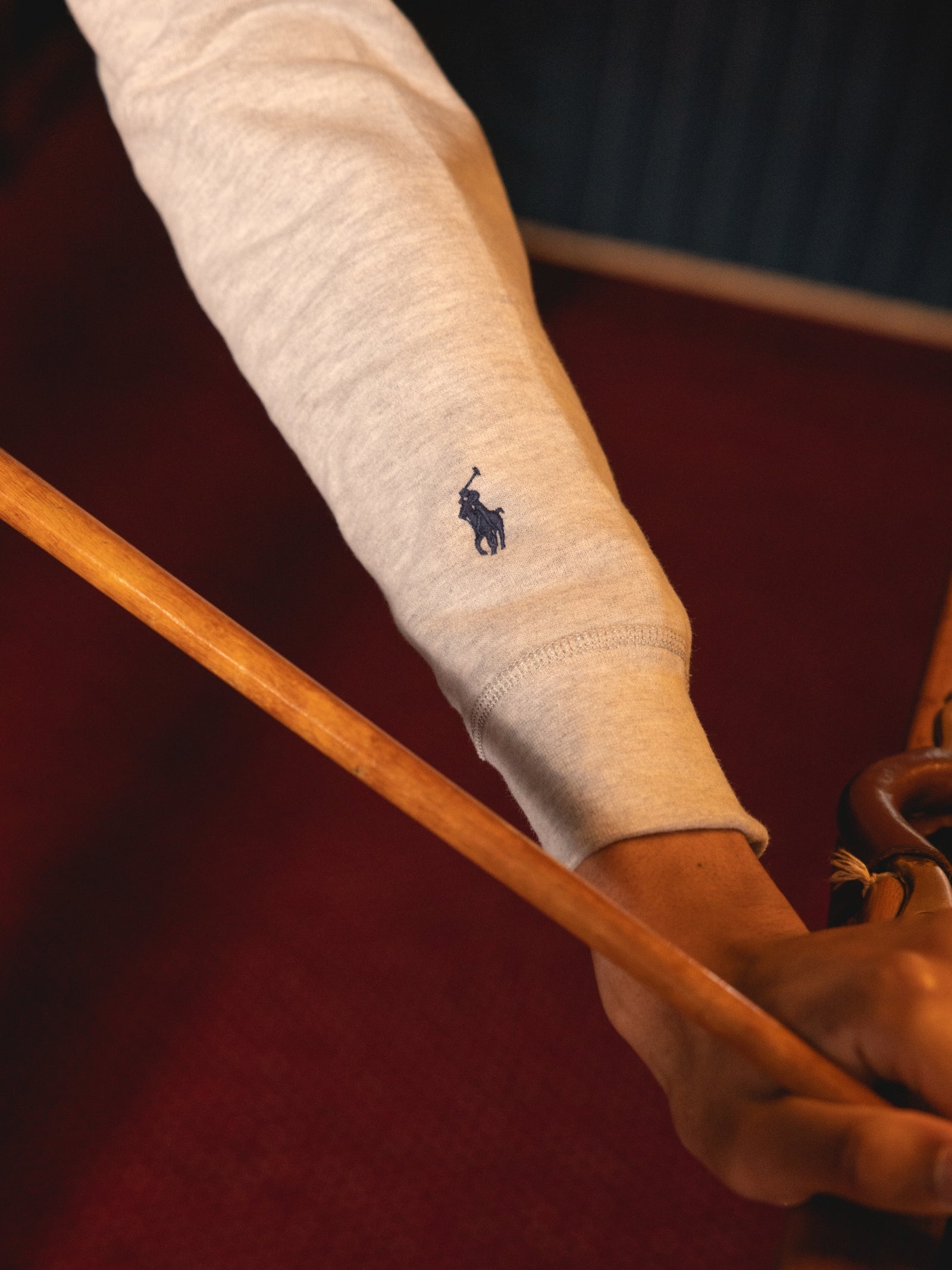 RL Applique Hooded Fleece