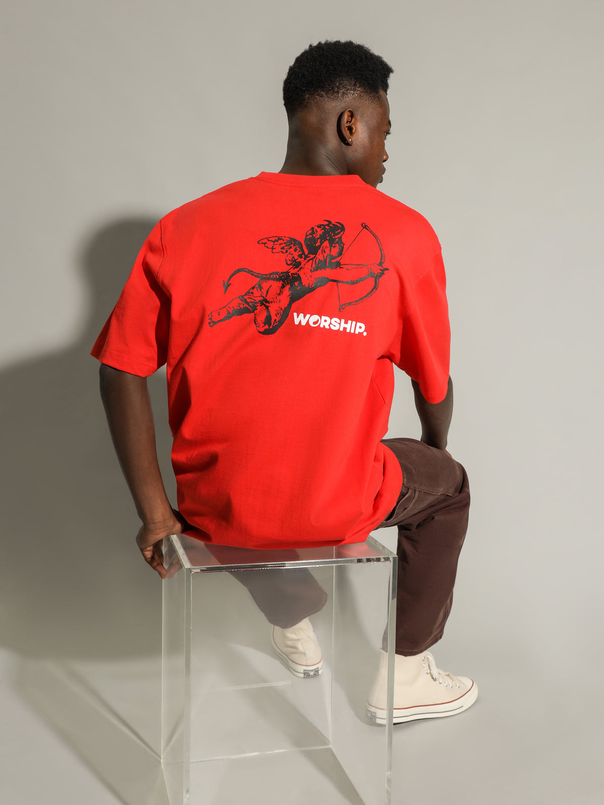 Worship Cherub T-Shirt | Red