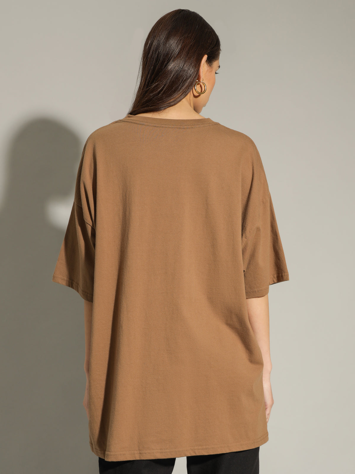 Mills Basic Short Sleeve T-Shirt in Brown