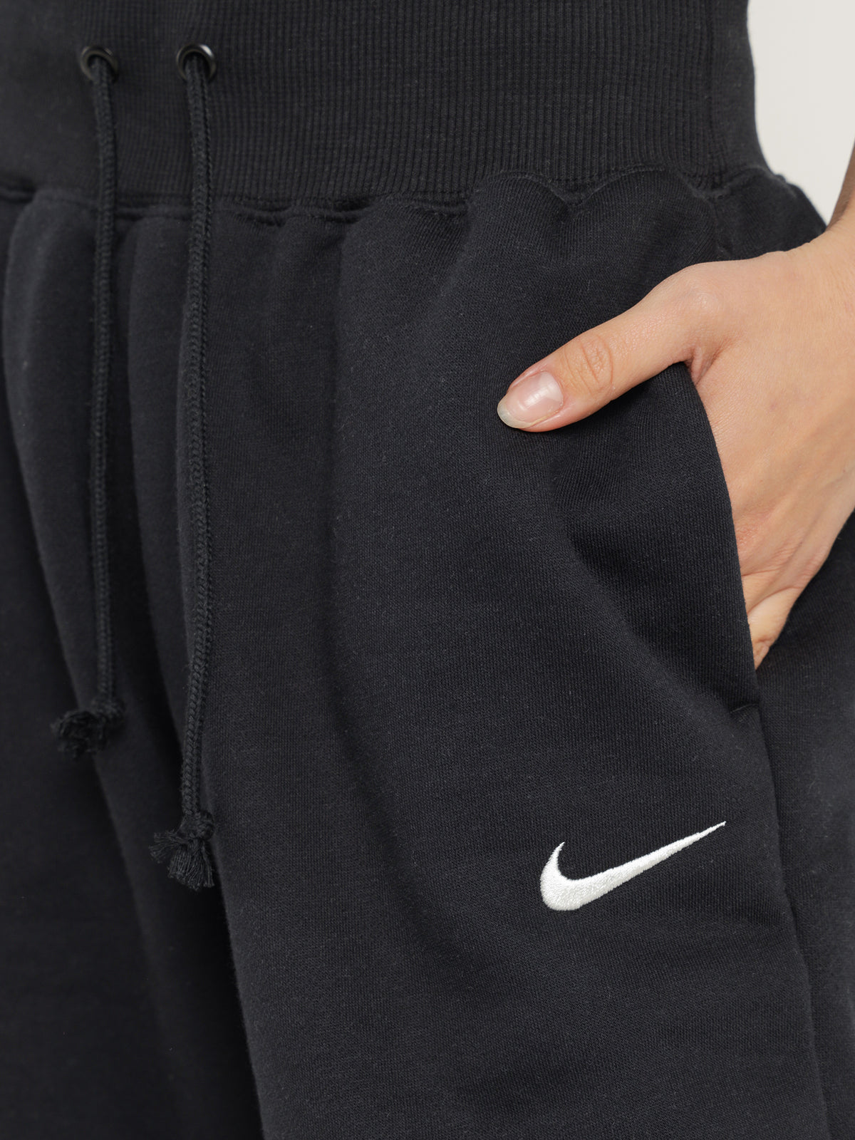 Nike Sportswear Phoenix Fleece Track Pants | Black/Sail
