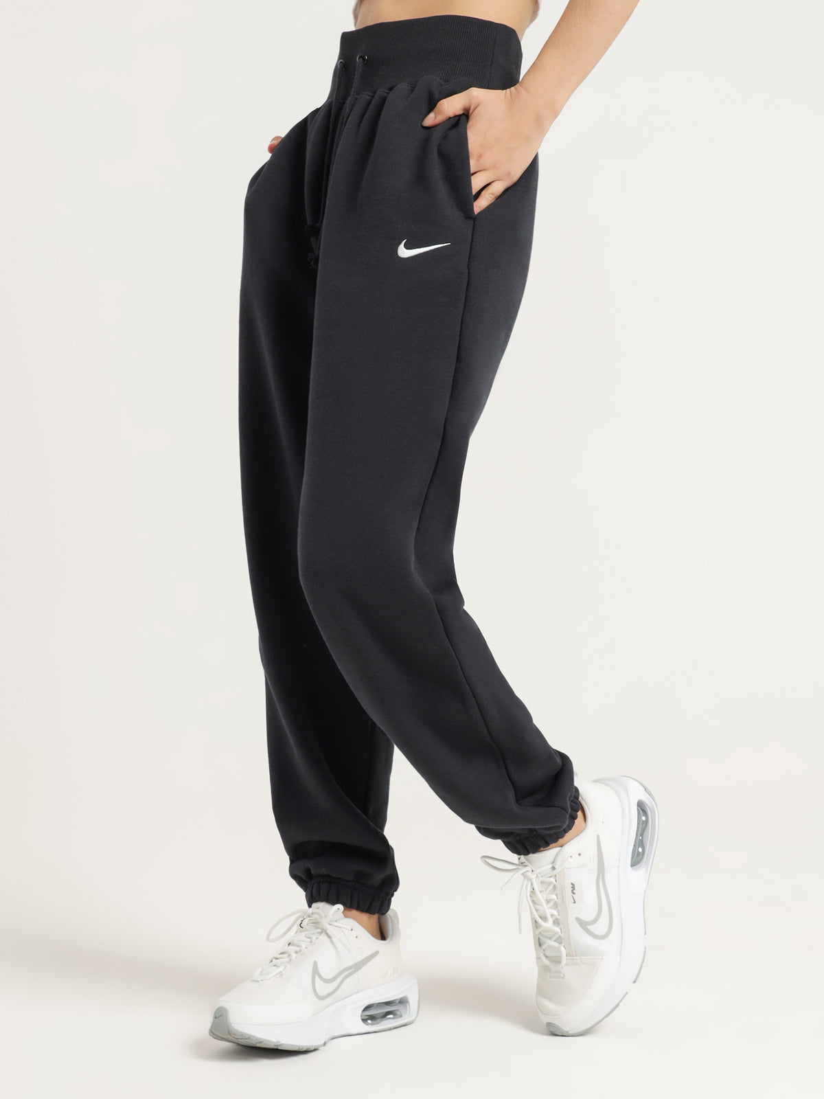 Nike Sportswear Phoenix Fleece Track Pants | Black/Sail