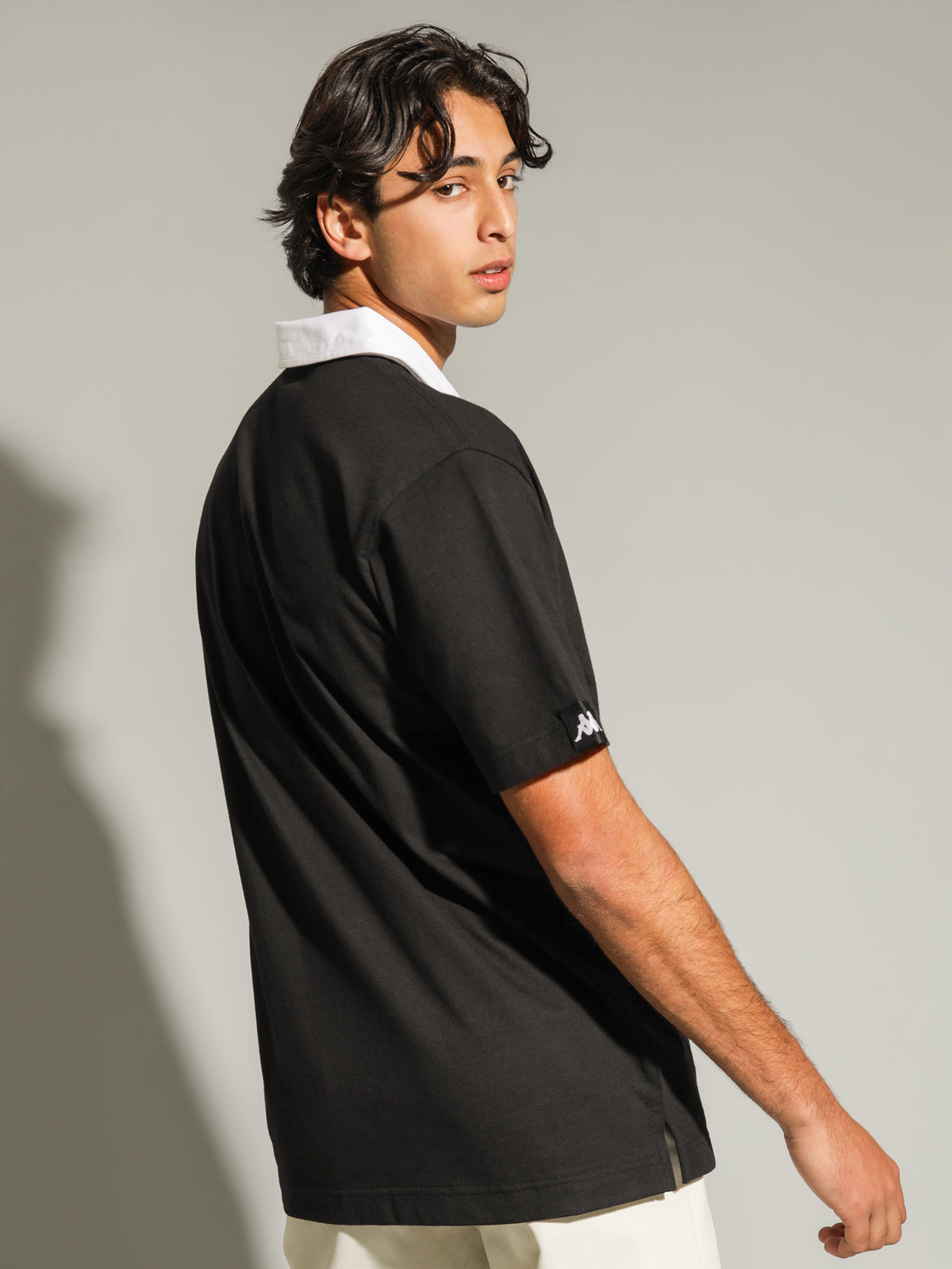 Kappa Authentic Hubi T-Shirt | A0A Black - White Bright