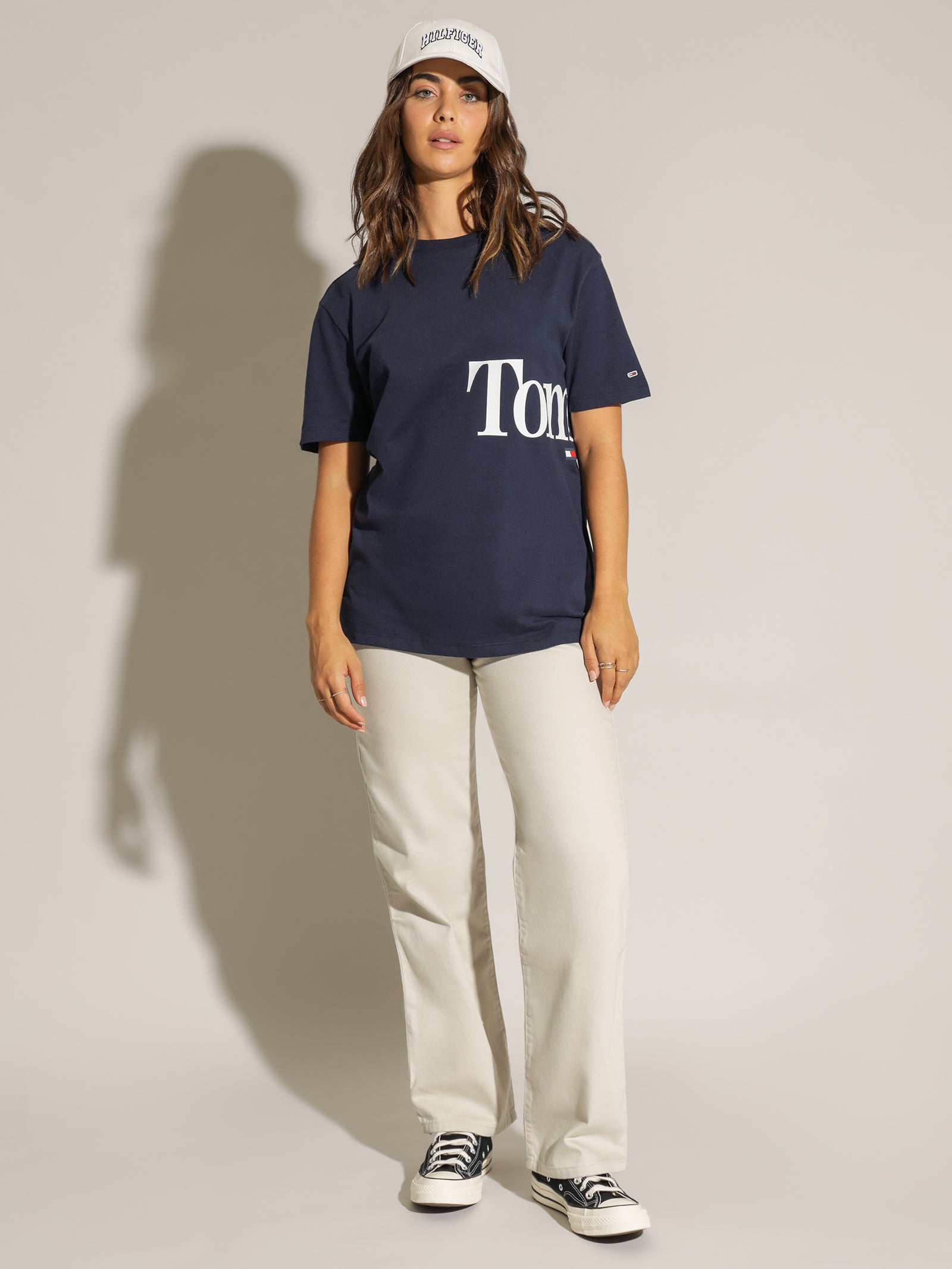 Oversized Bold Tommy Short Sleeve T-Shirt