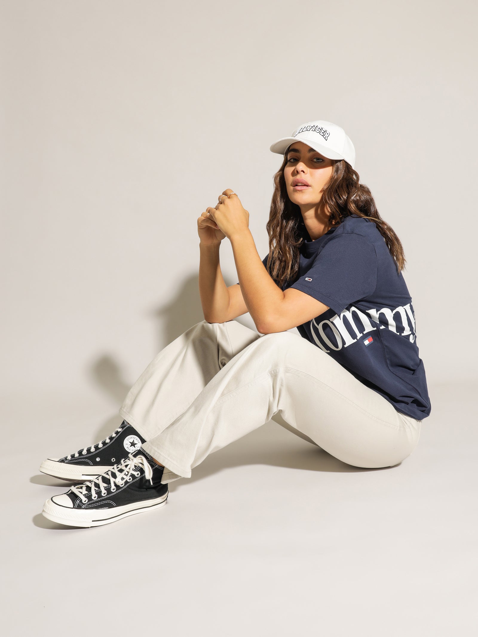 Oversized Bold Tommy Short Sleeve T-Shirt