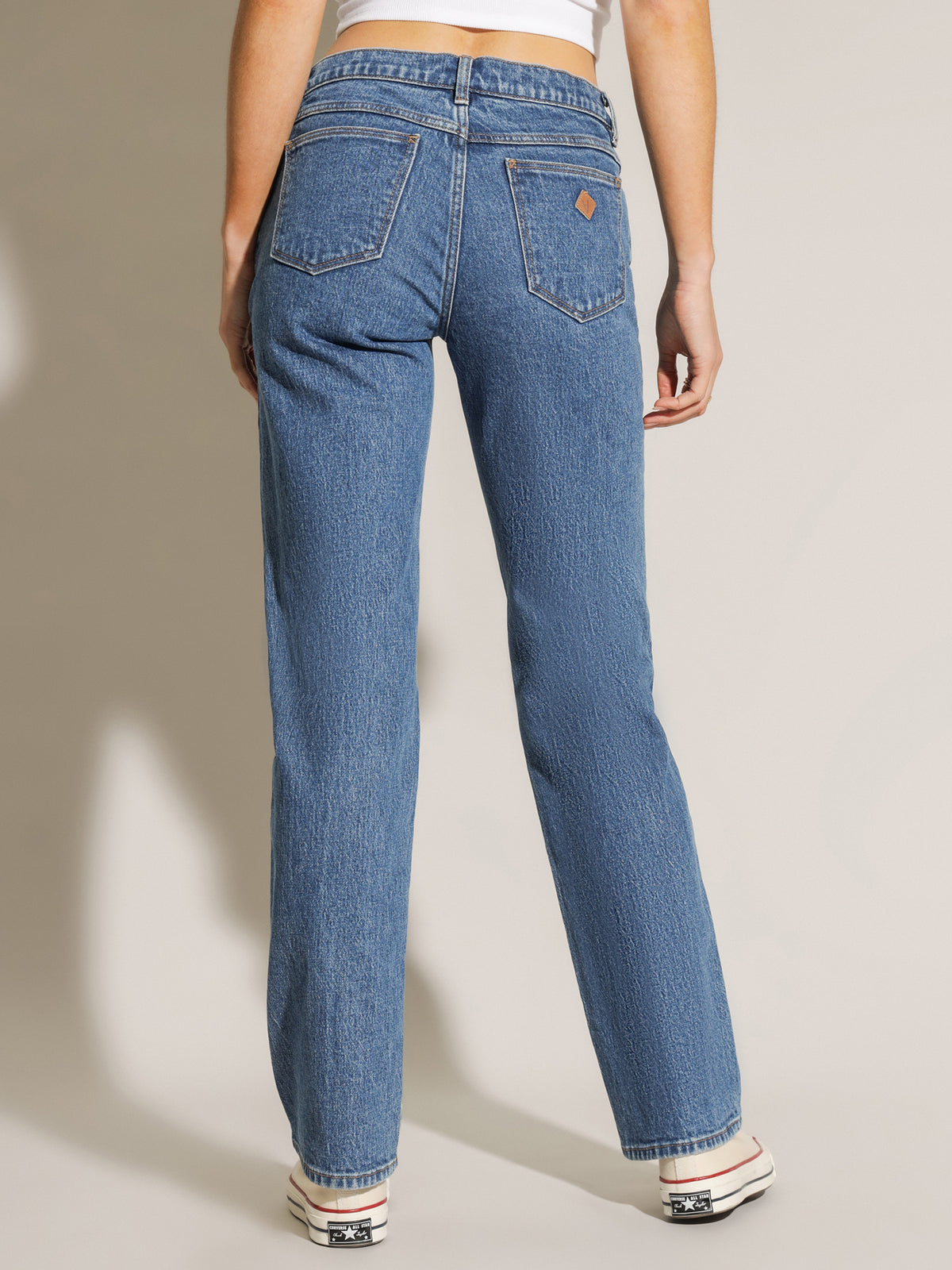 A 99 Low Straight Jeans in Chantell