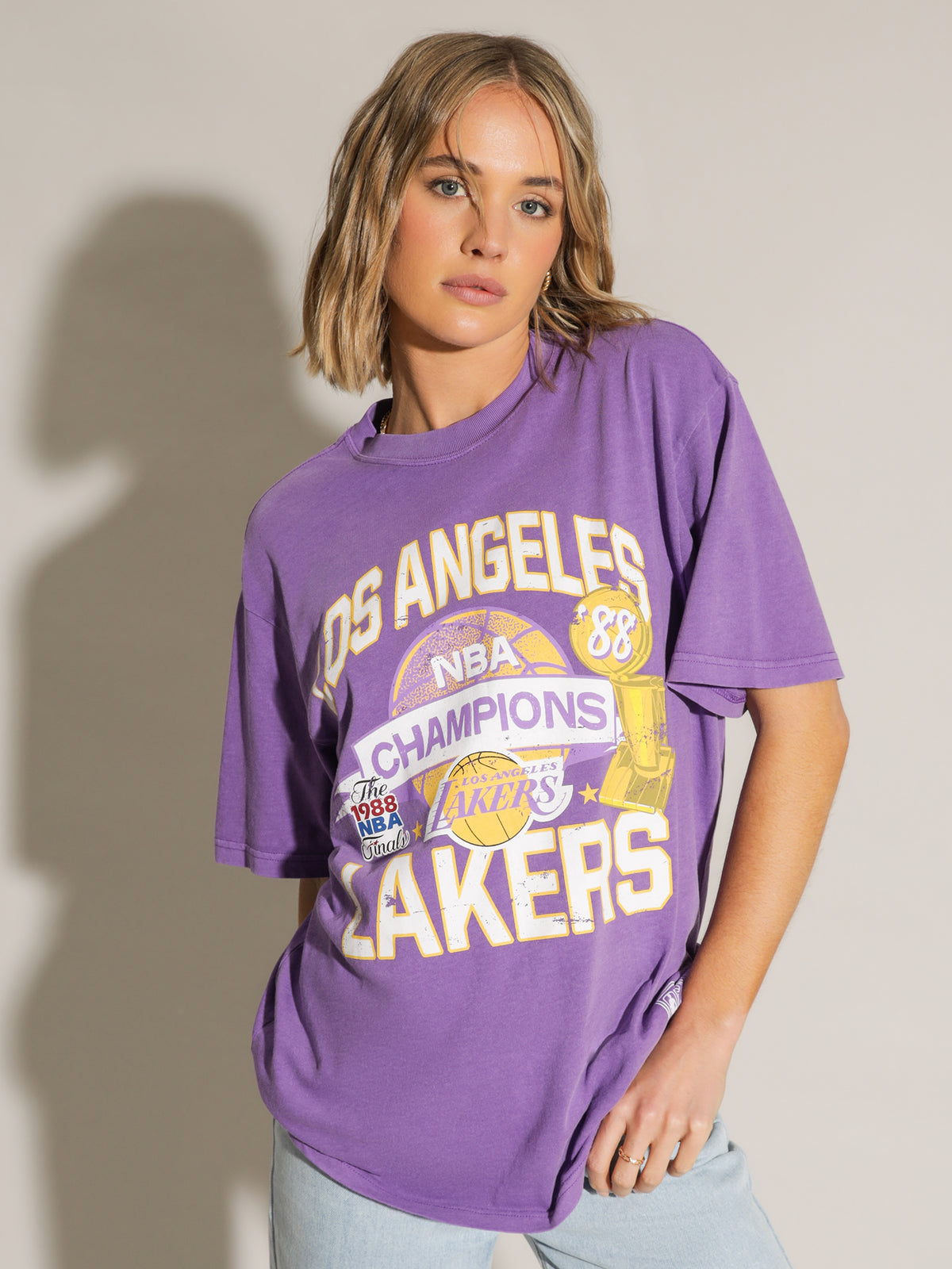 Team History T-Shirt in Faded Purple