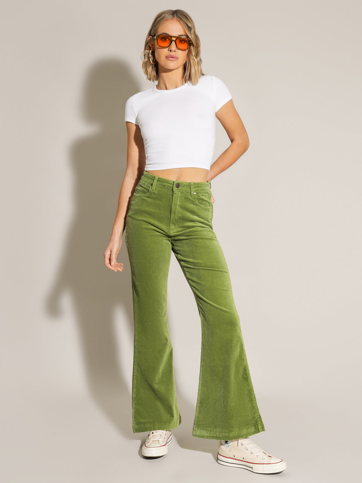 Lou Lou Bells in Lime Cord