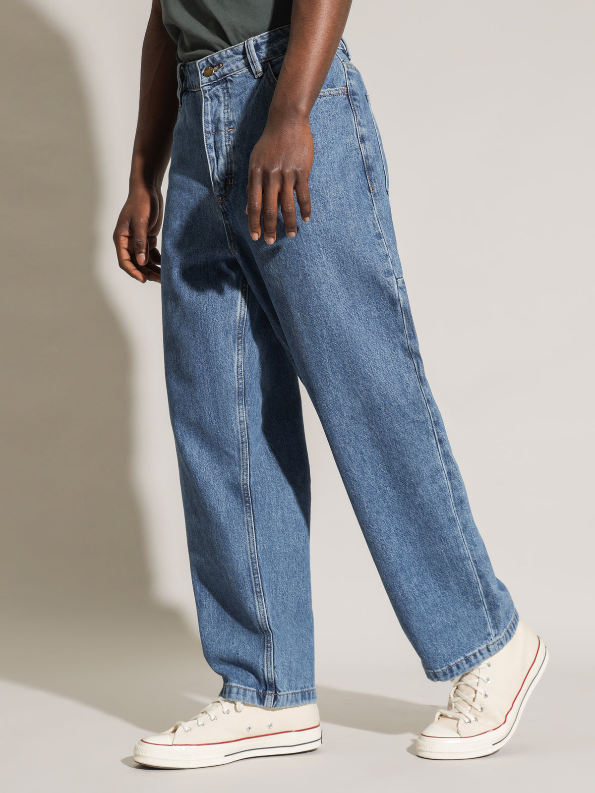 Big Slacker Denim Jeans in Highway Blue