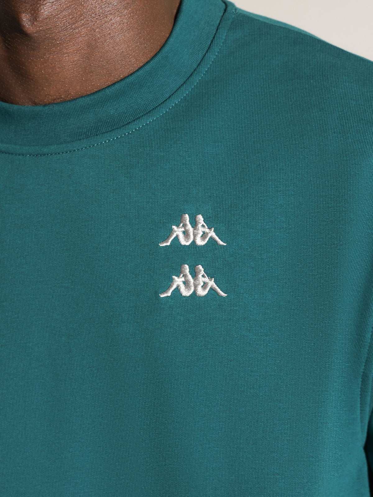 Kappa Authentic Donovan Crew | A03 Green Teal-Grey Lt