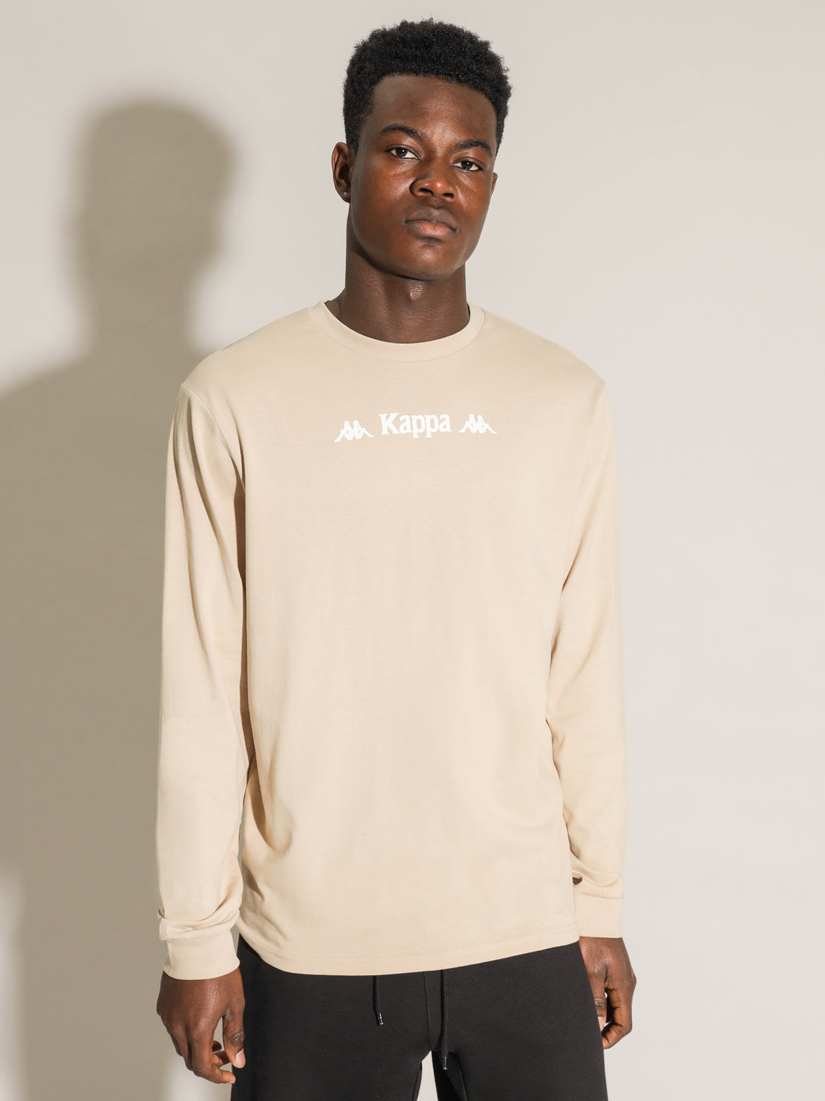 Authentic Sesia Long Sleeve T-Shirt in Beige