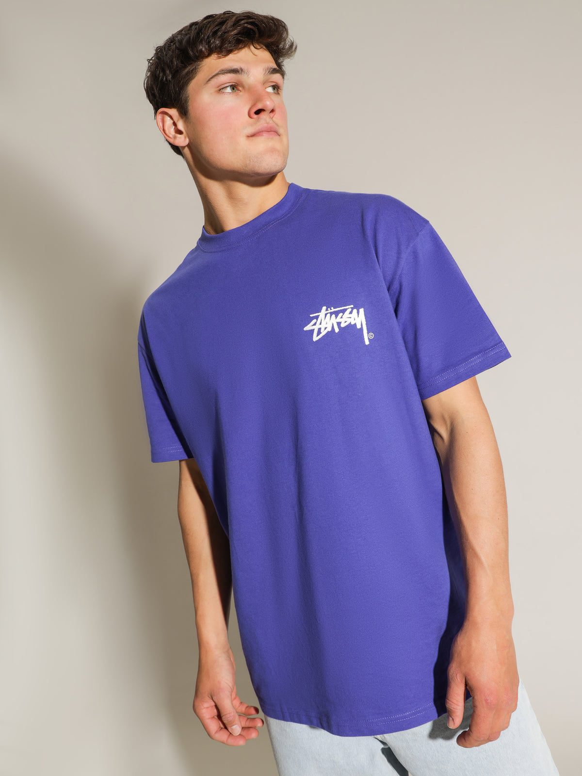 Sold Shadow Stock T-Shirt in Bright Blue