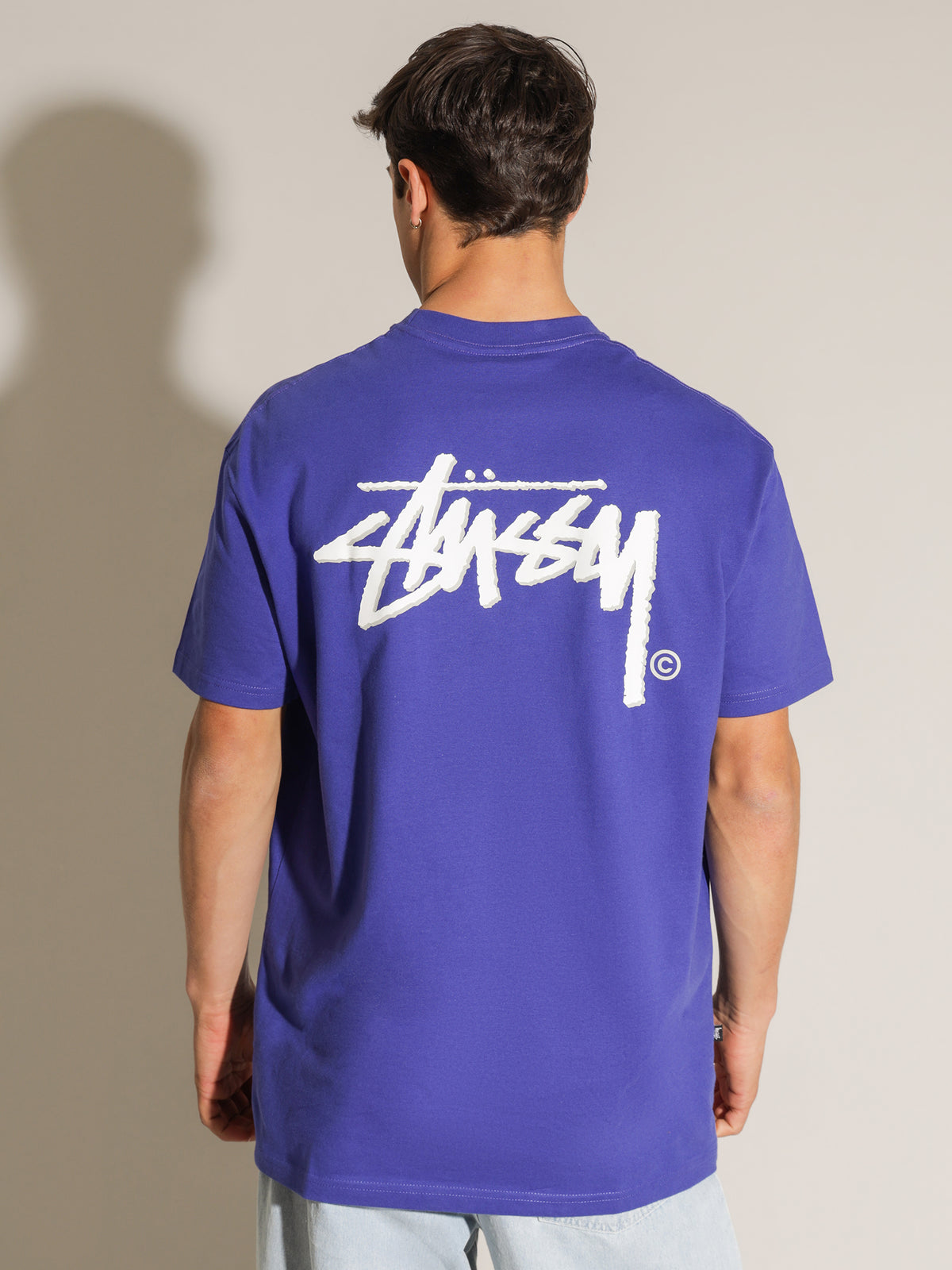 Sold Shadow Stock T-Shirt in Bright Blue