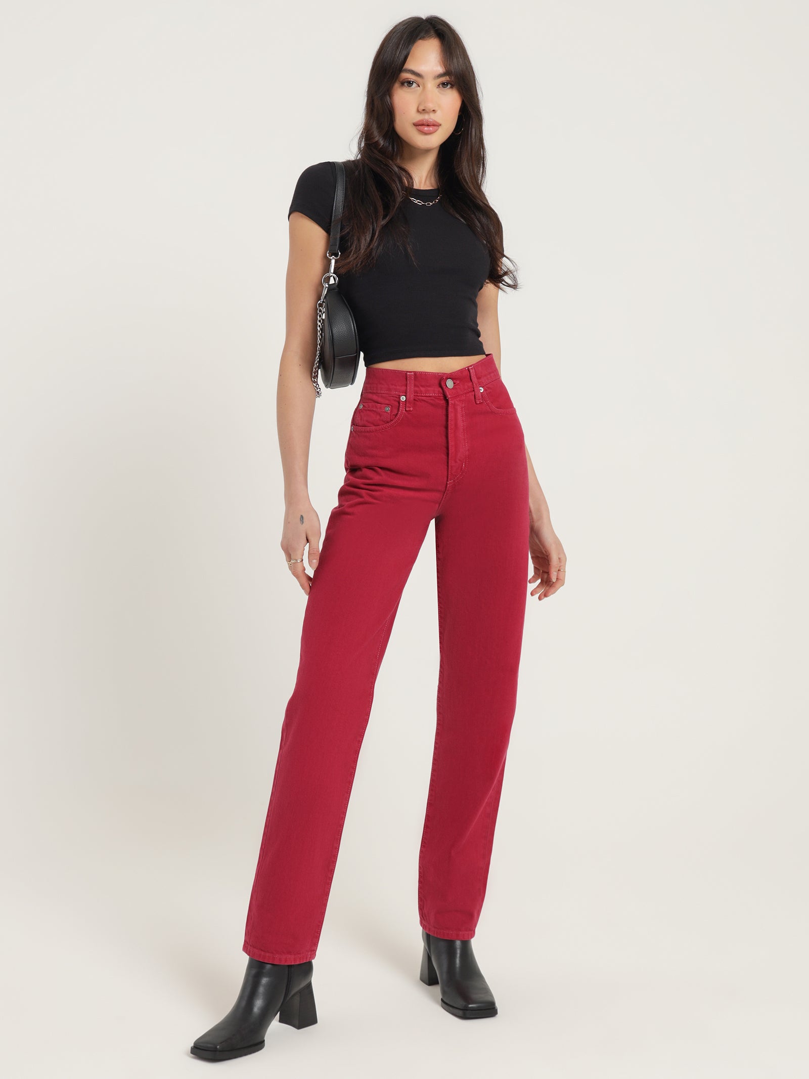 Nobody Denim Andi Jeans Cherry | Glue Store